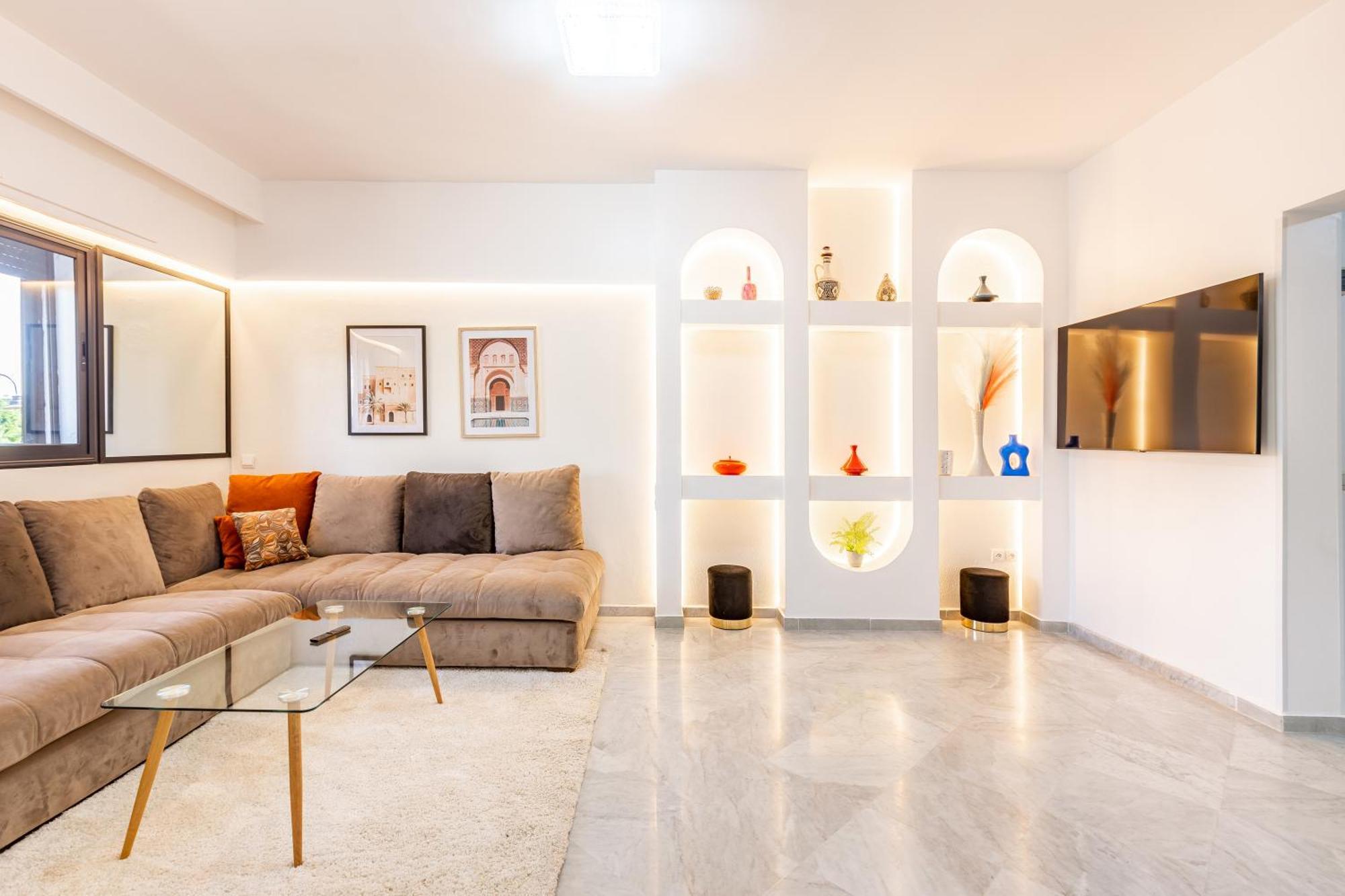 Appartement Luxurious Facing Pestana Cr7 On M Avenue - Premium In Marrakech Marrakesh