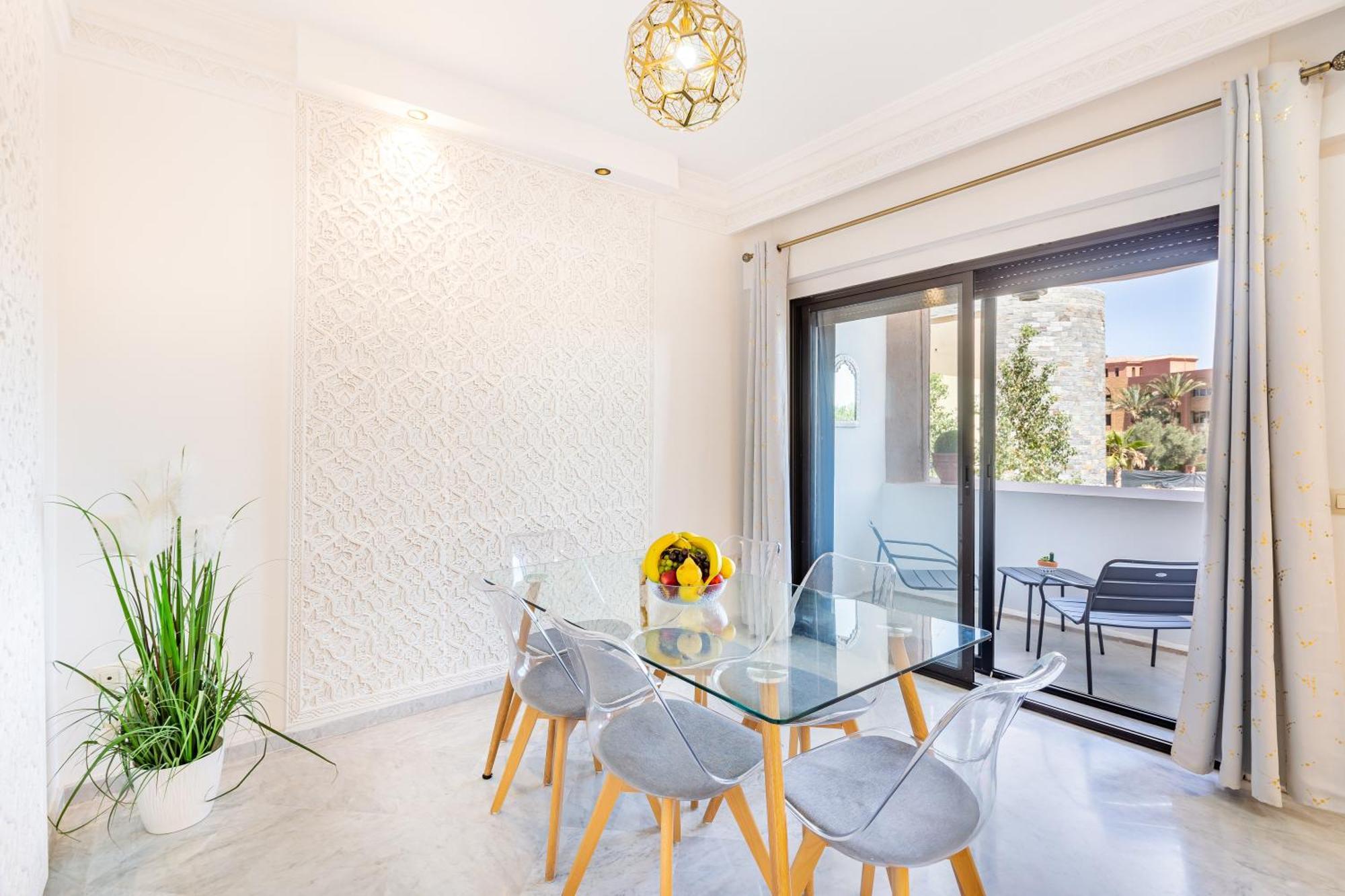 Luxurious Facing Pestana Cr7 On M Avenue - Premium In Marrakech Apartment