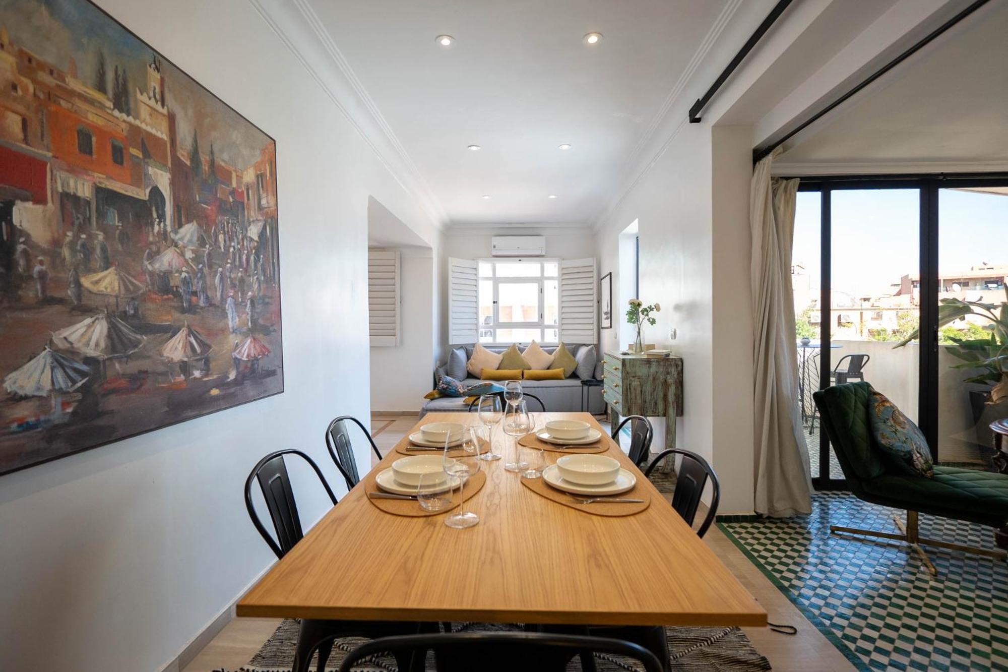 Appartement Elegant Avec Terrasse Au Coeur Gueliz *