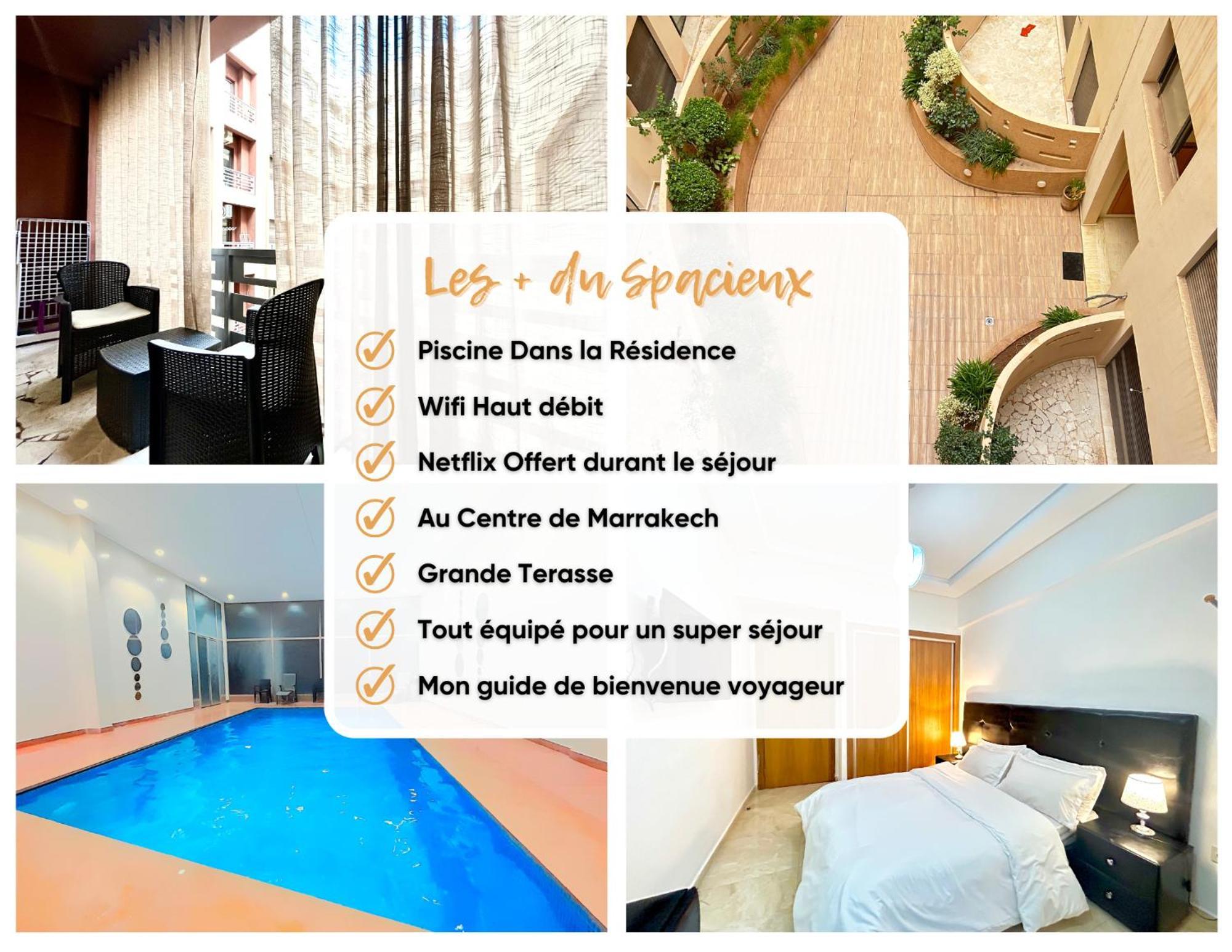Le Spacieux De Gueliz Avec Piscine Et Terasse * Marrakesh