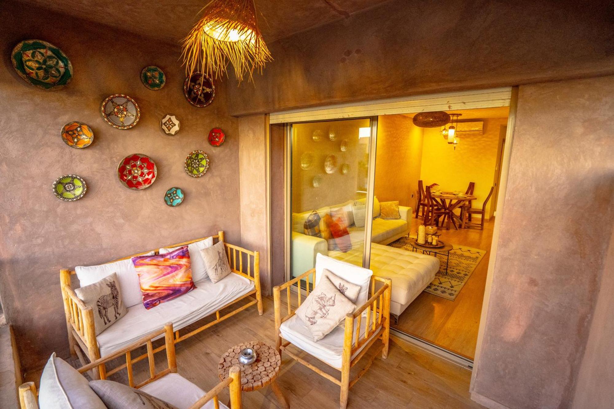 Serene Cozy Flat In Marrakech Apartment *