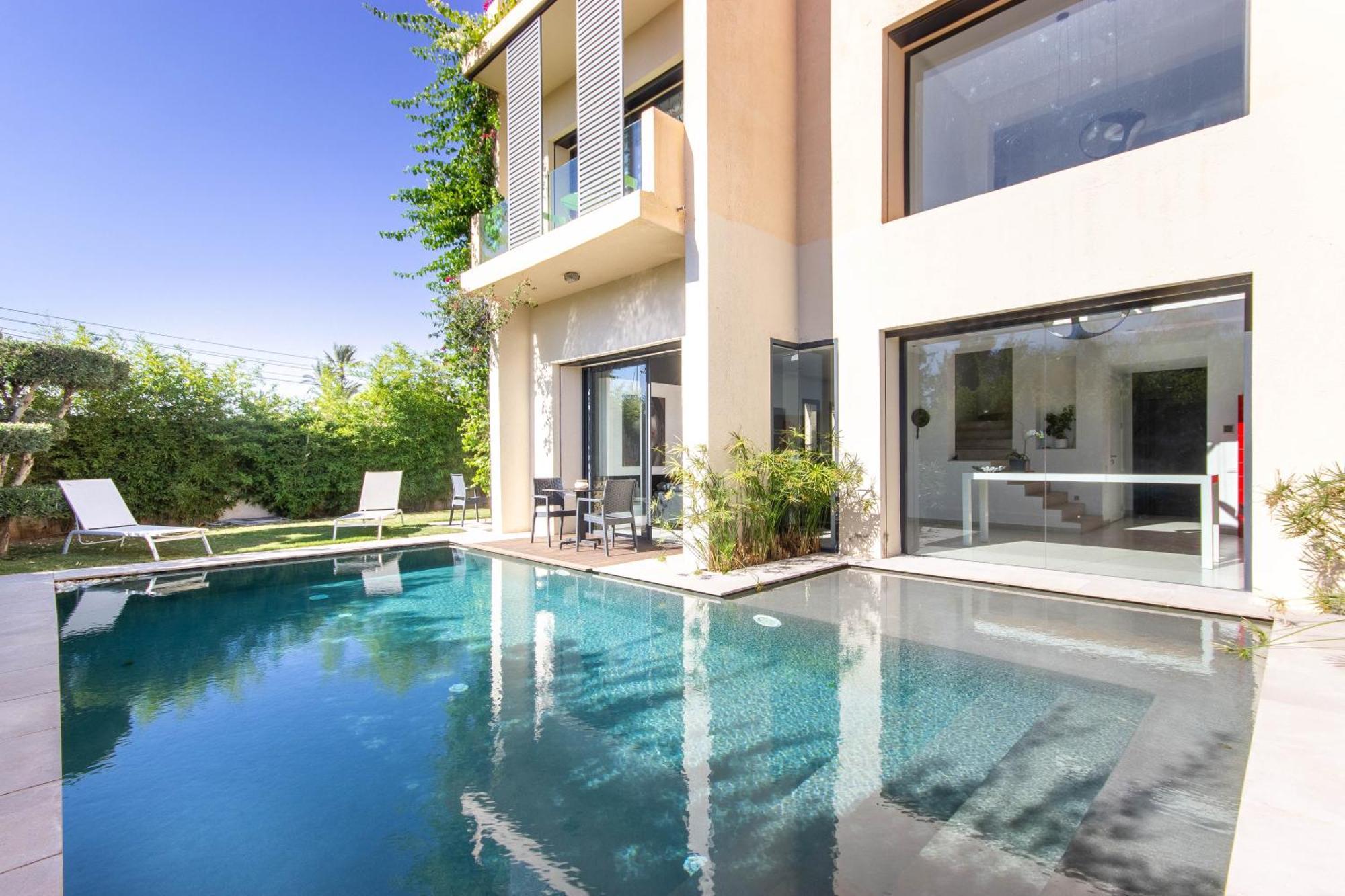 Moderne A 5 Min De Gueliz Piscine Privee Villa