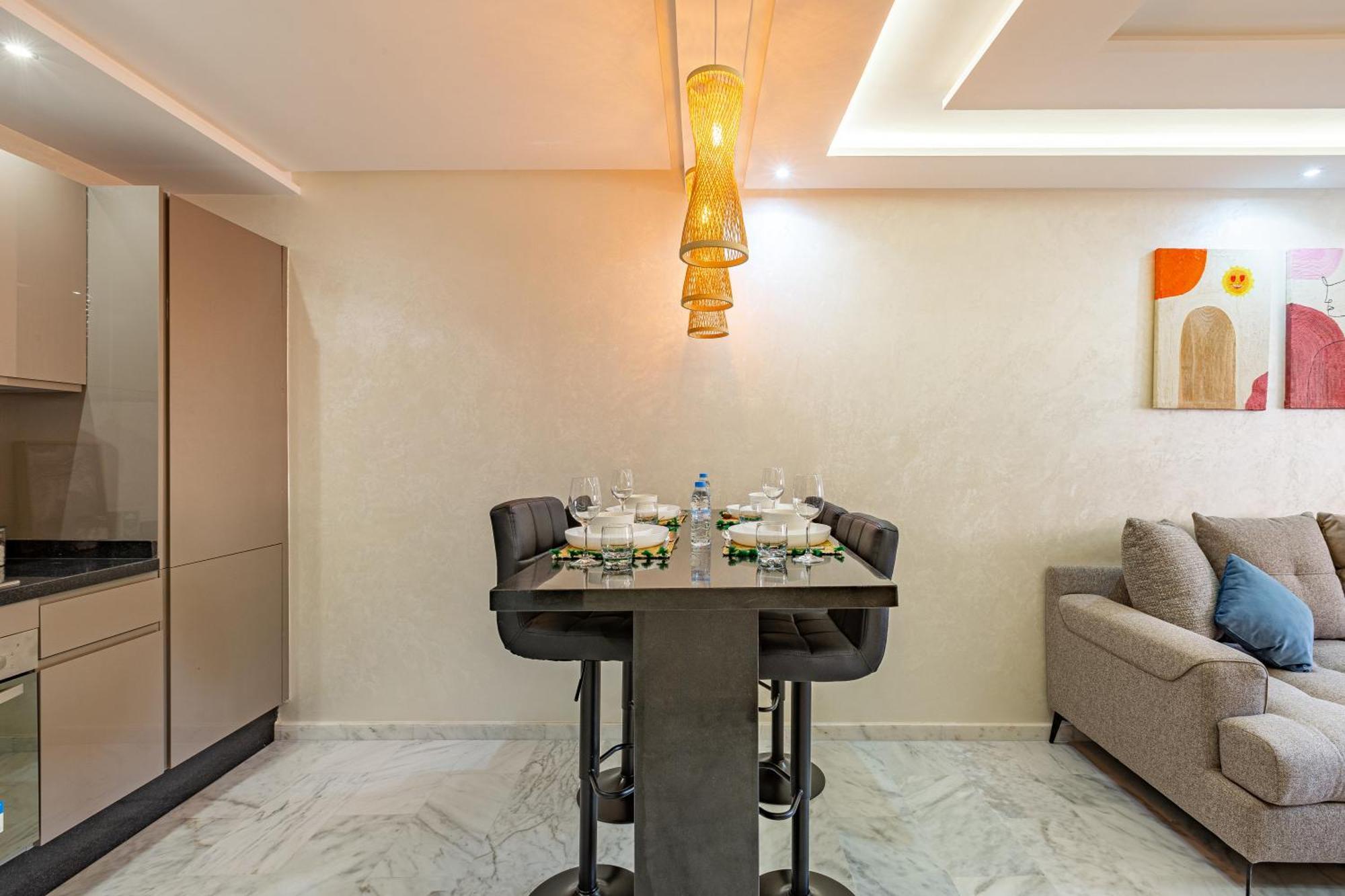 Apartamento Charm Dans Le Triangle Tourisme De Marrakech !