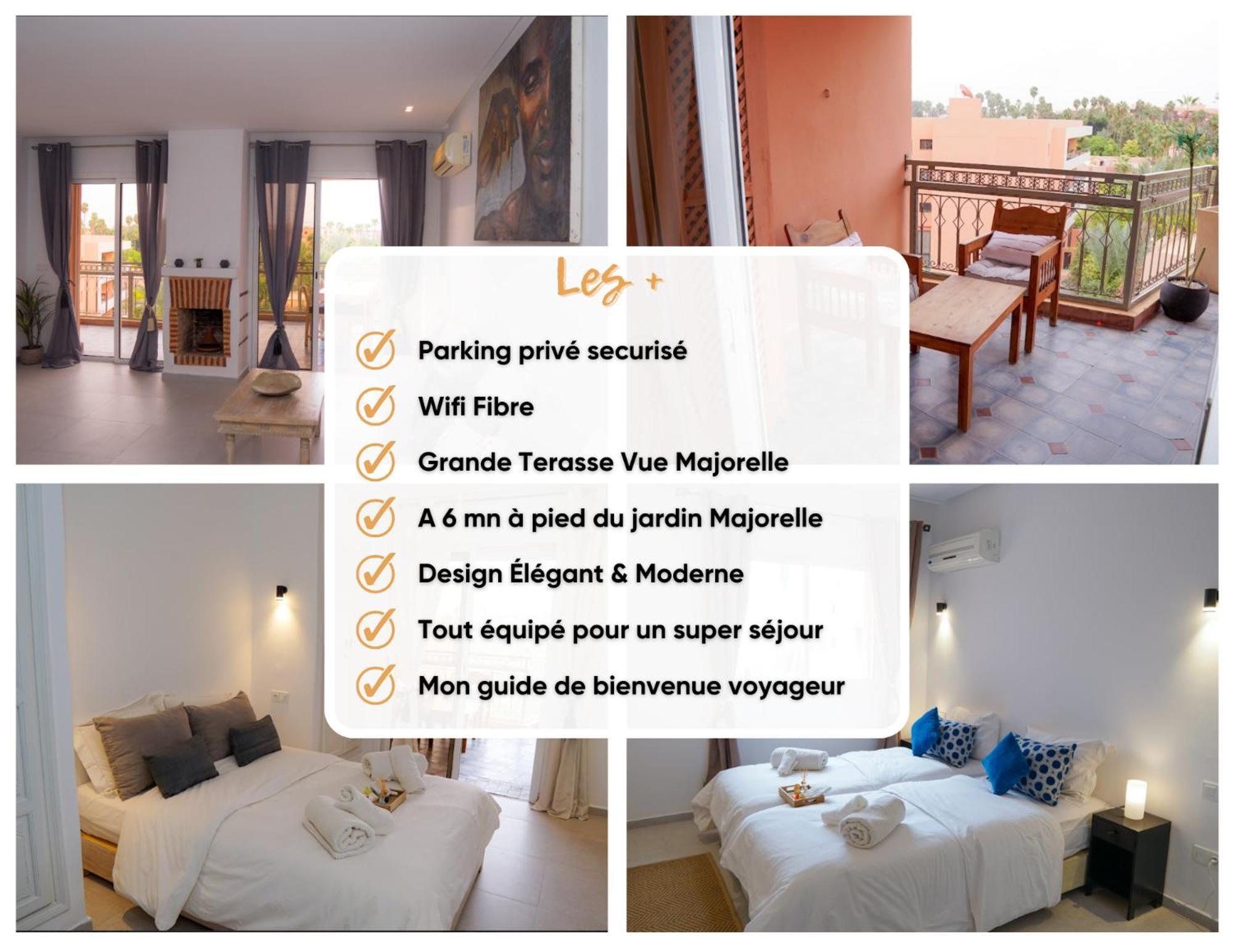Majorelle - Luxe-terasse-parking Privee Marrakesh