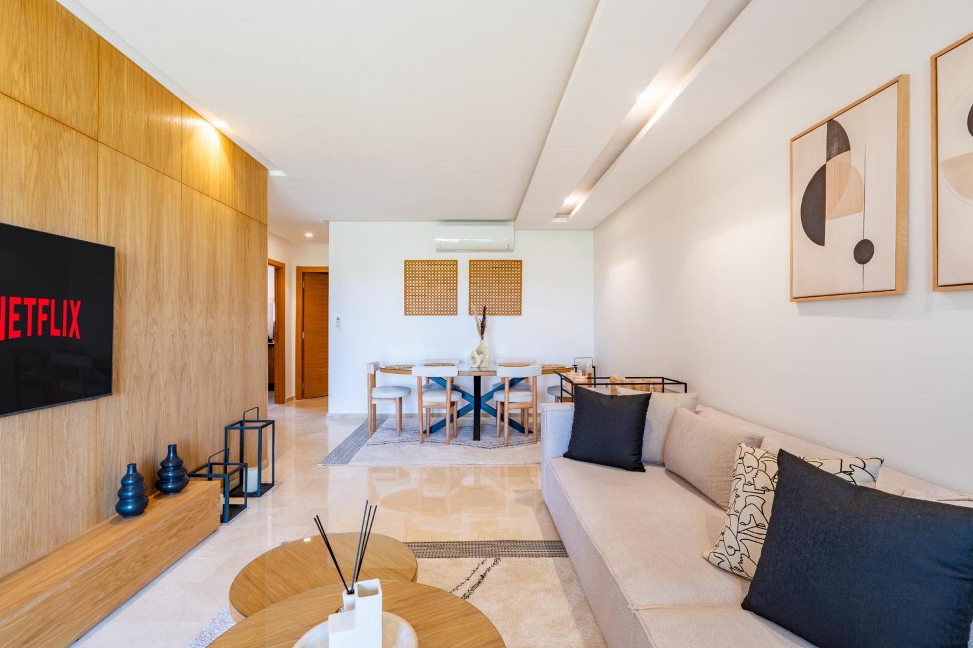 Modern Appart-golf View, Terrace & Fiber Optic Apartment Marrakesh