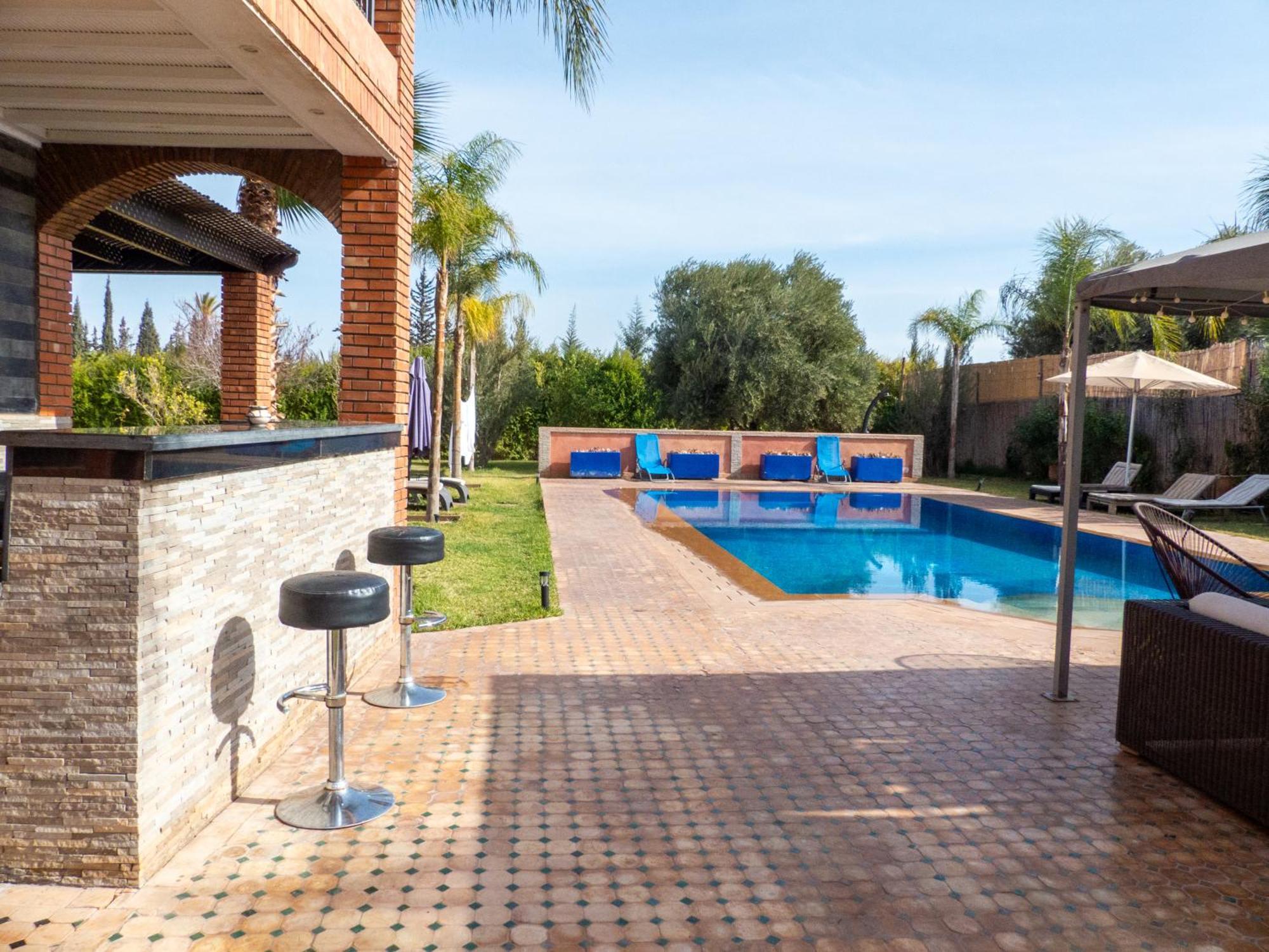 Msholidays 3 Palmiers Privatisee Piscine Marrakech Villa Marrakesh
