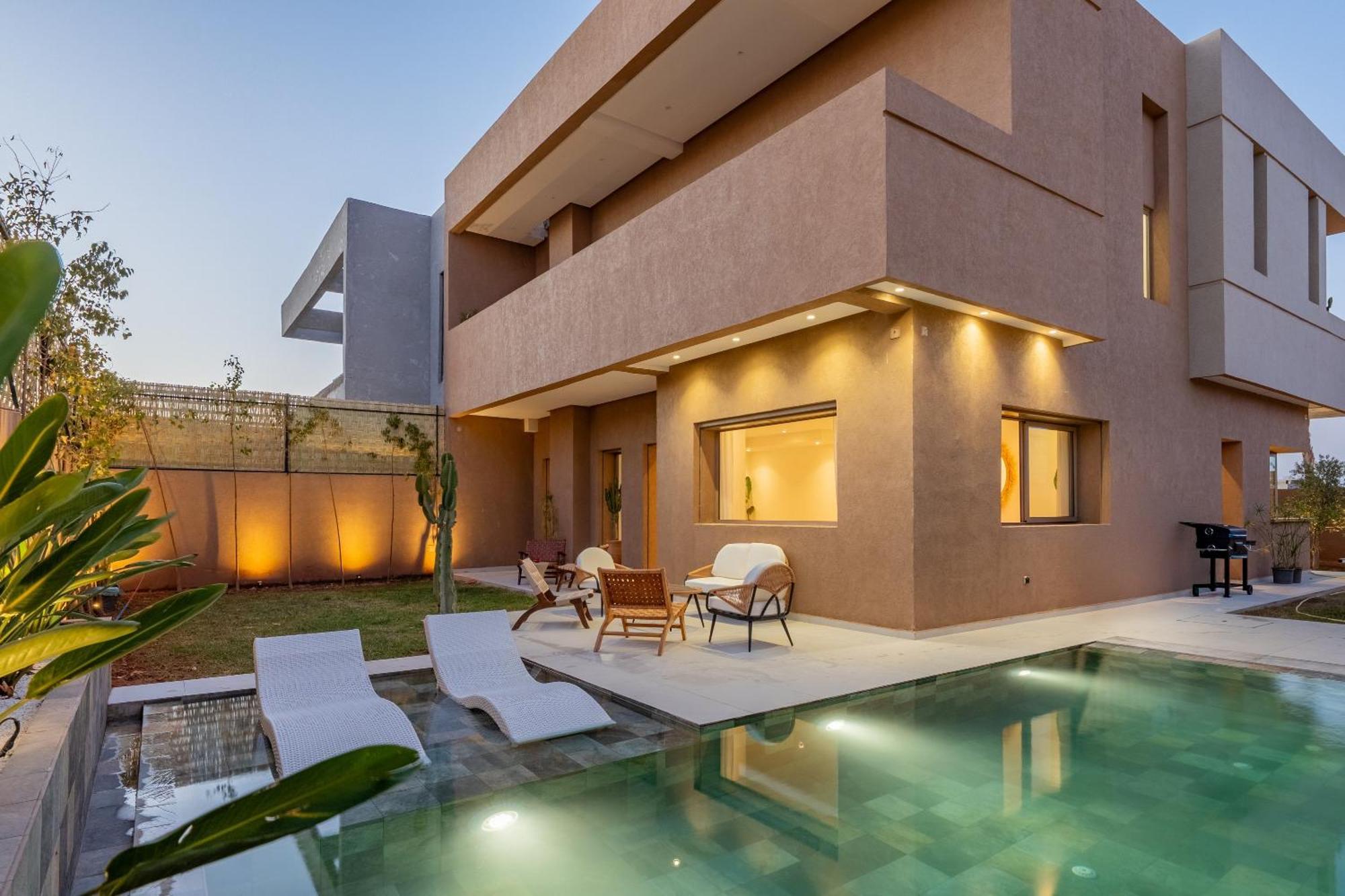 Dar Yas, Luxe A 15min Du Centre Avec Piscine Chauffee, Cuisiniere, Chauffeur, Air Hockey, Ping-pong & Jeux De Societe *
