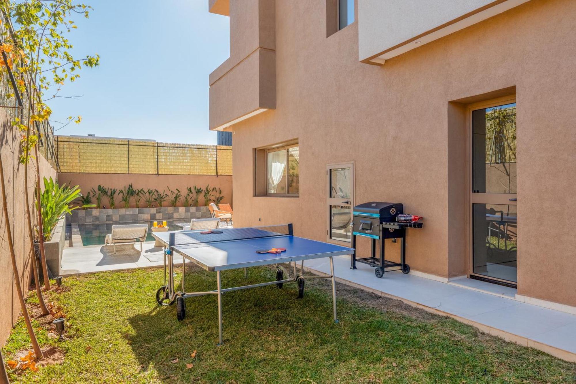 Dar Yas, Luxe A 15min Du Centre Avec Piscine Chauffee, Cuisiniere, Chauffeur, Air Hockey, Ping-pong & Jeux De Societe Villa Marrakesh