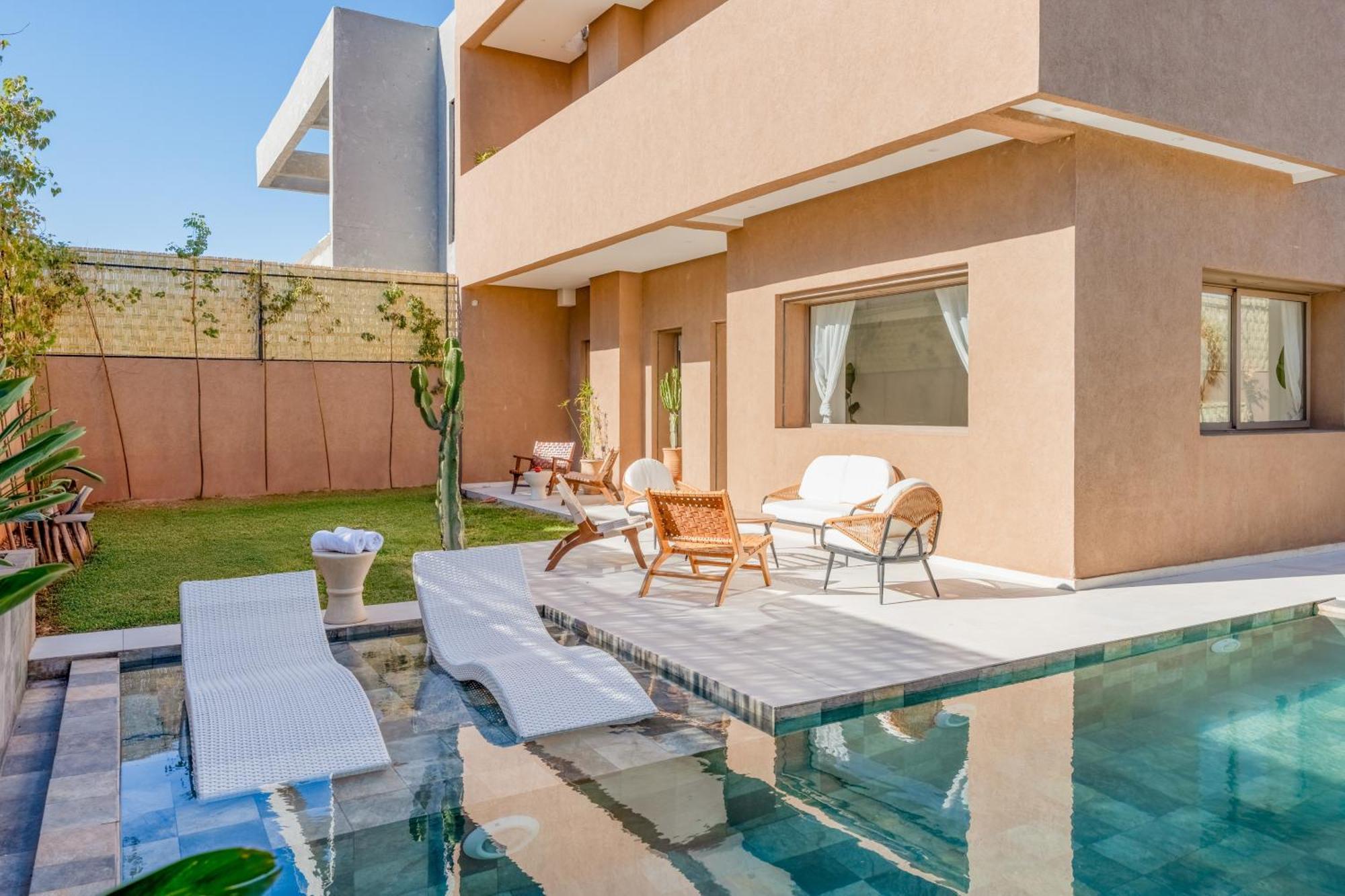Dar Yas, Luxe A 15min Du Centre Avec Piscine Chauffee, Cuisiniere, Chauffeur, Air Hockey, Ping-pong & Jeux De Societe Villa Marrakesh