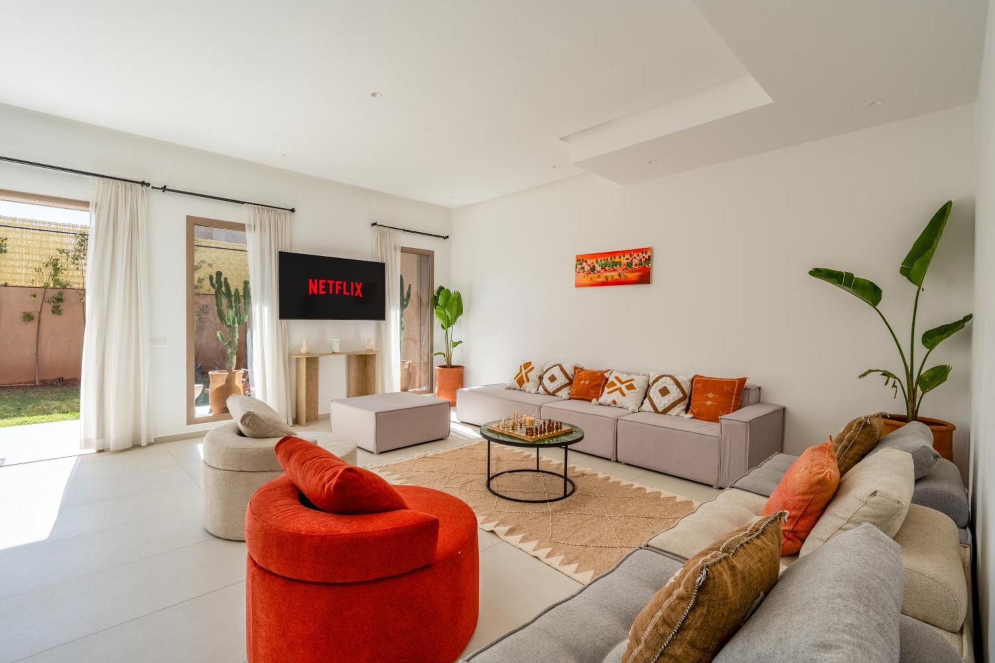 Dar Yas, Luxe A 15min Du Centre Avec Piscine Chauffee, Cuisiniere, Chauffeur, Air Hockey, Ping-pong & Jeux De Societe *