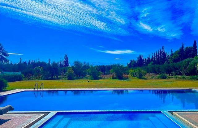 Rayan Marrakech Secteur Palmeraie Dans Propriete De 2 Hectares Avec Jardin Arbres Fruitiers Villa