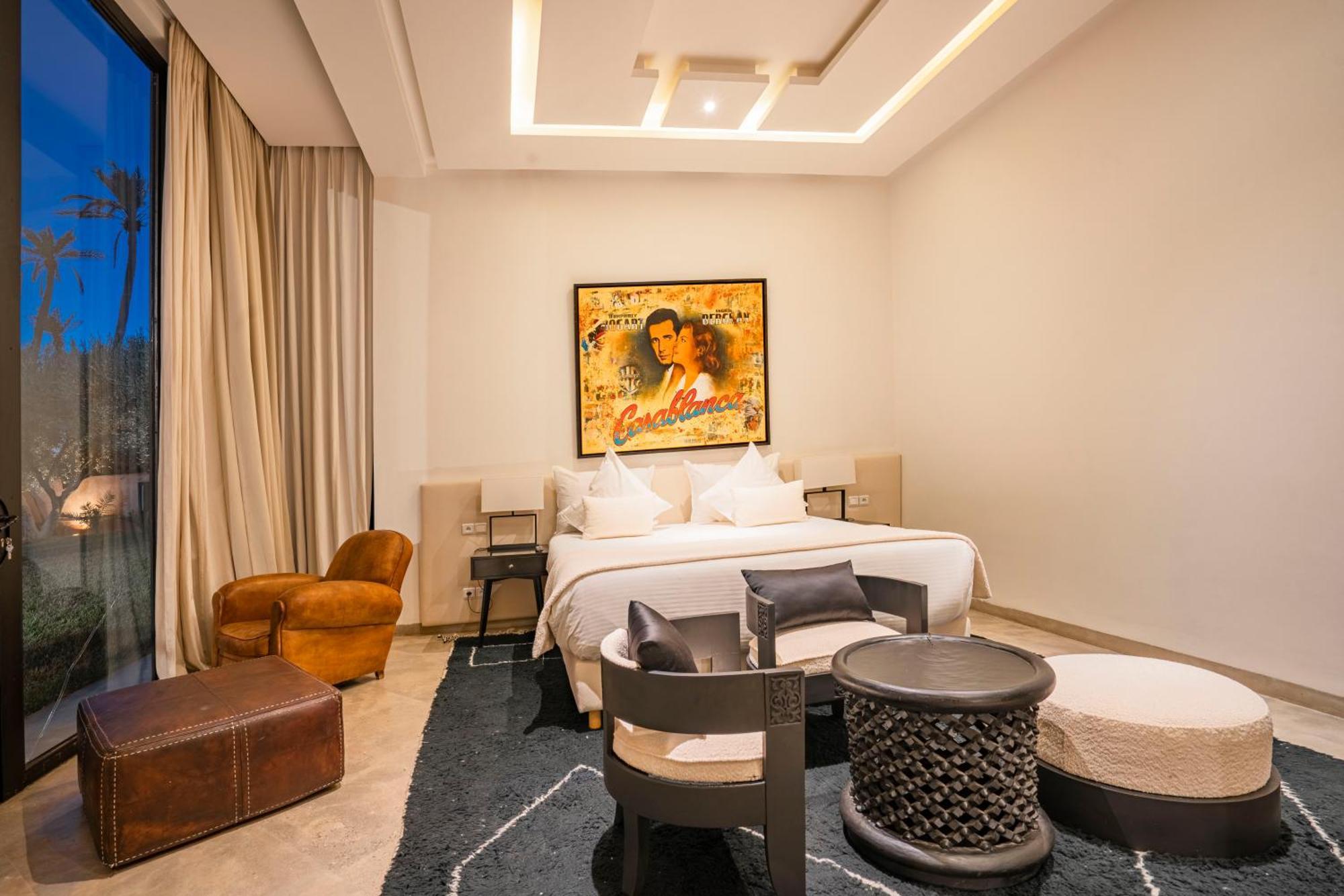 Deluxe A Marrakech Avec Piscine Chaufee Pousada Marraquexe