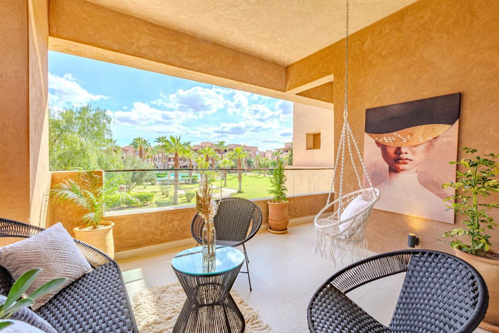 Vue Golf, Piscine, Atlas Luxe Boheme-chic Apartamento Marrakesh