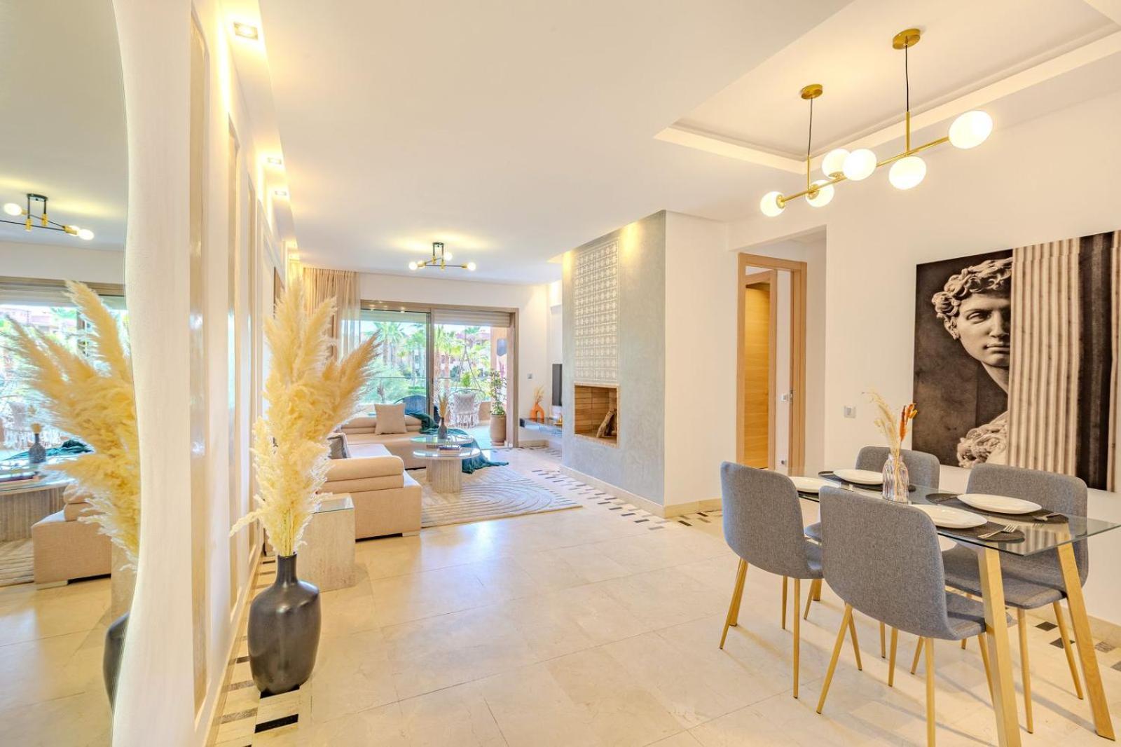 Vue Golf, Piscine, Atlas Luxe Boheme-chic Apartamento