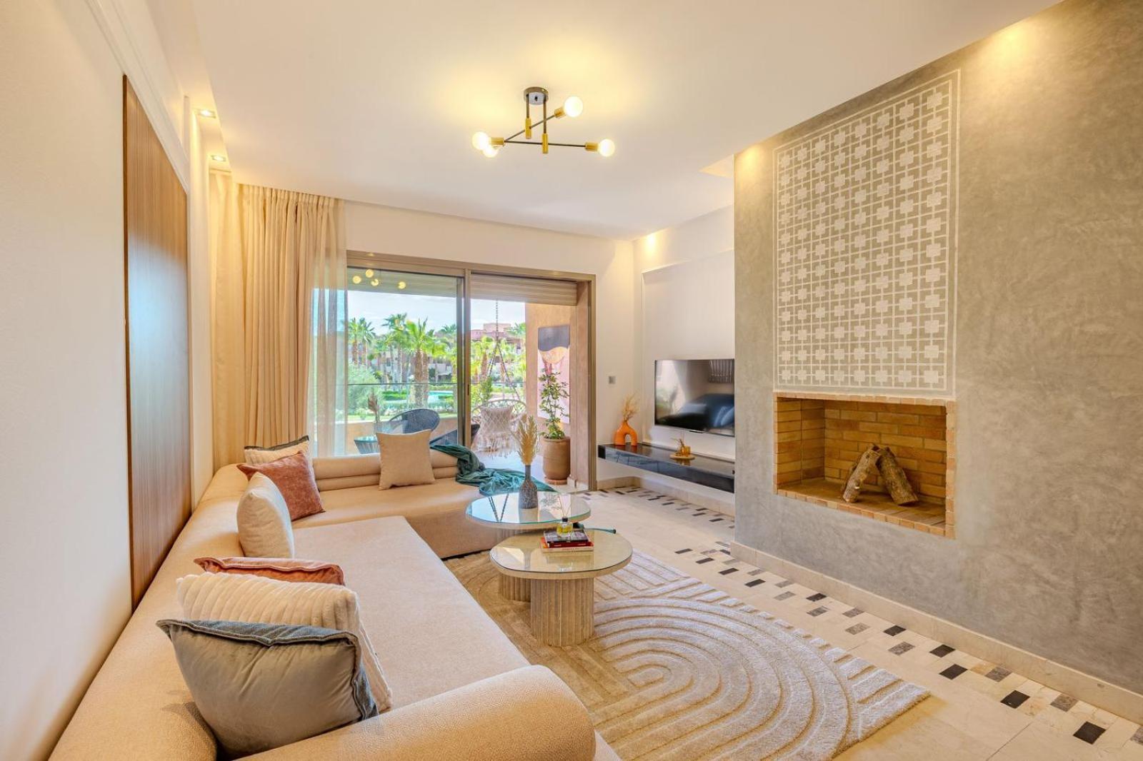 Vue Golf, Piscine, Atlas Luxe Boheme-chic Apartamento Marrakesh