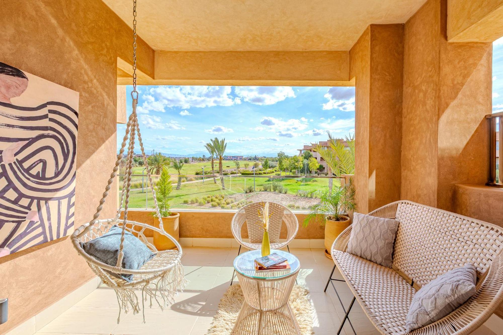 Vue Golf, Piscine, Atlas Luxe Boheme-chic Apartamento