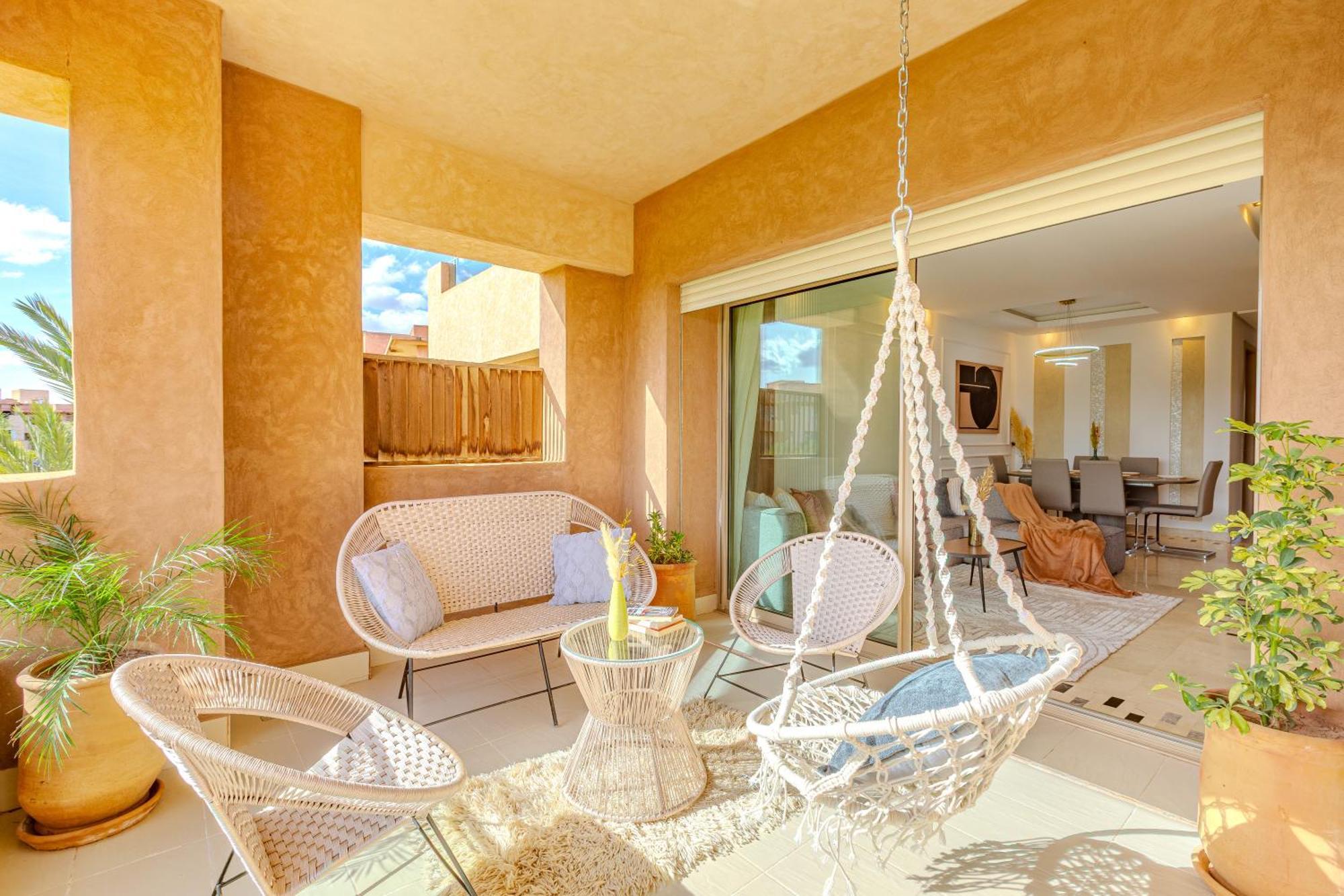 Vue Golf, Piscine, Atlas Luxe Boheme-chic Apartamento Marrakesh