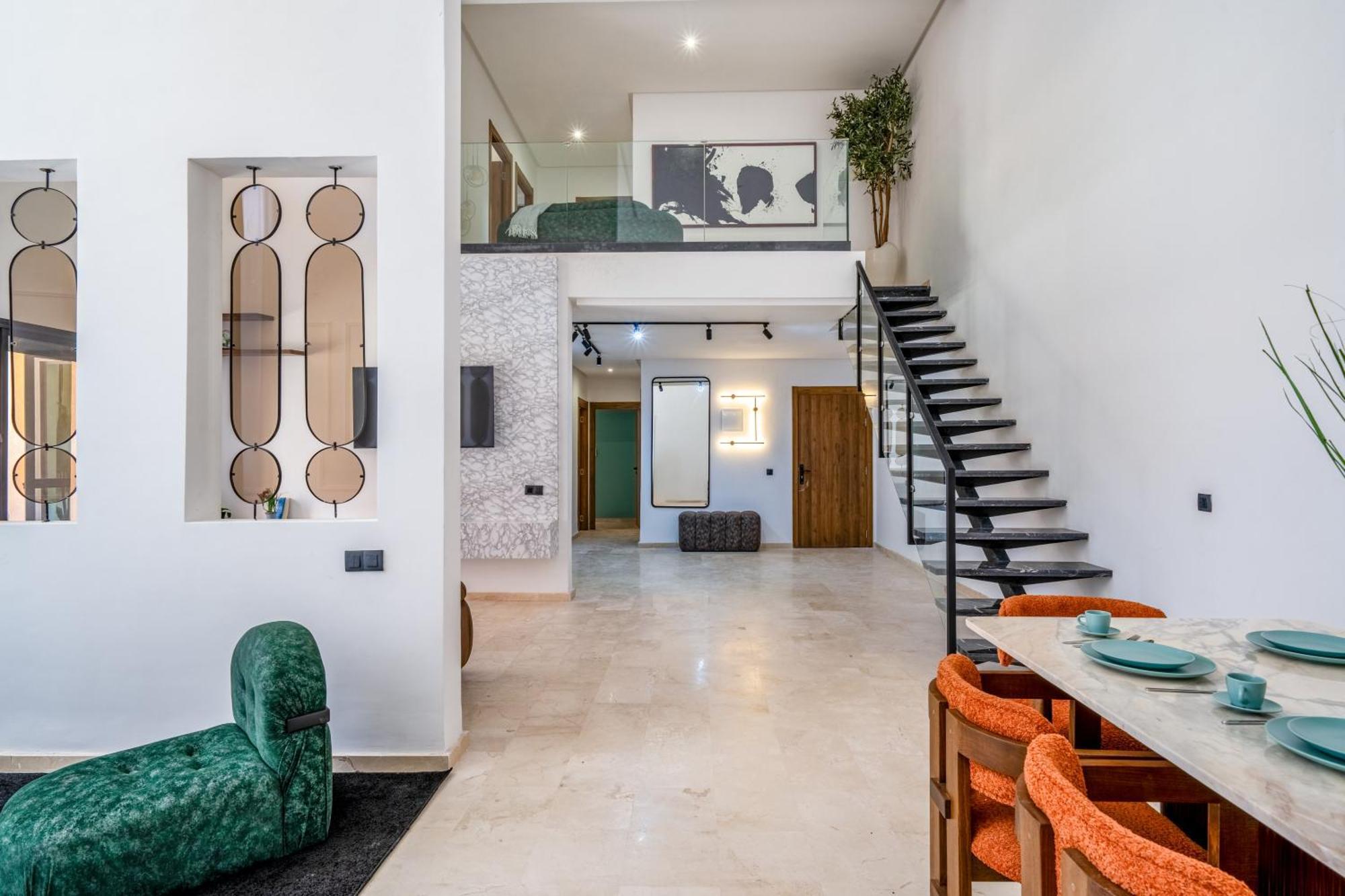 Apartment Duplex 5 A Marrakech Luxe, Vue Piscine