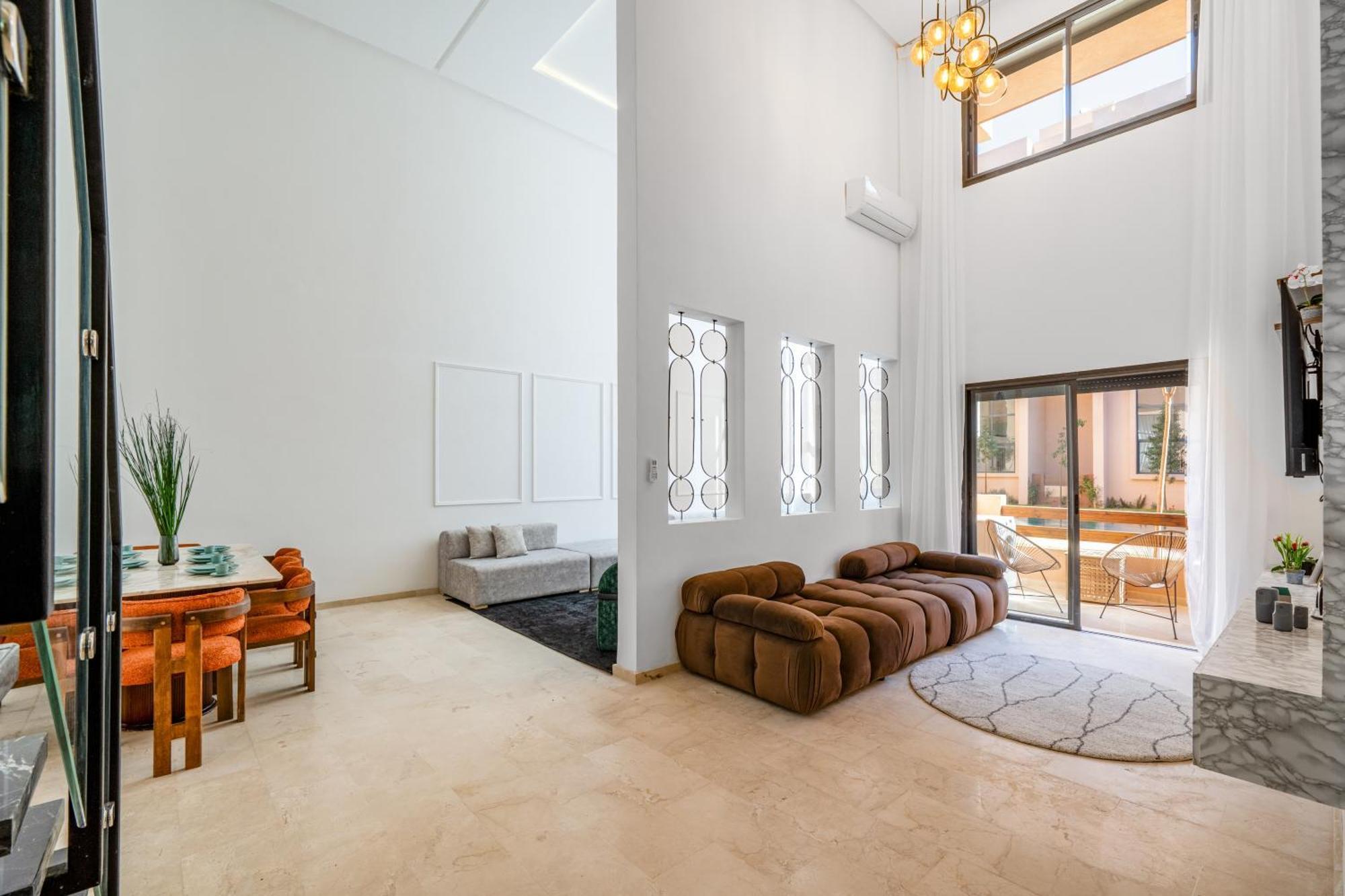 Duplex 5 A Marrakech Luxe, Vue Piscine Apartment Marrakesh