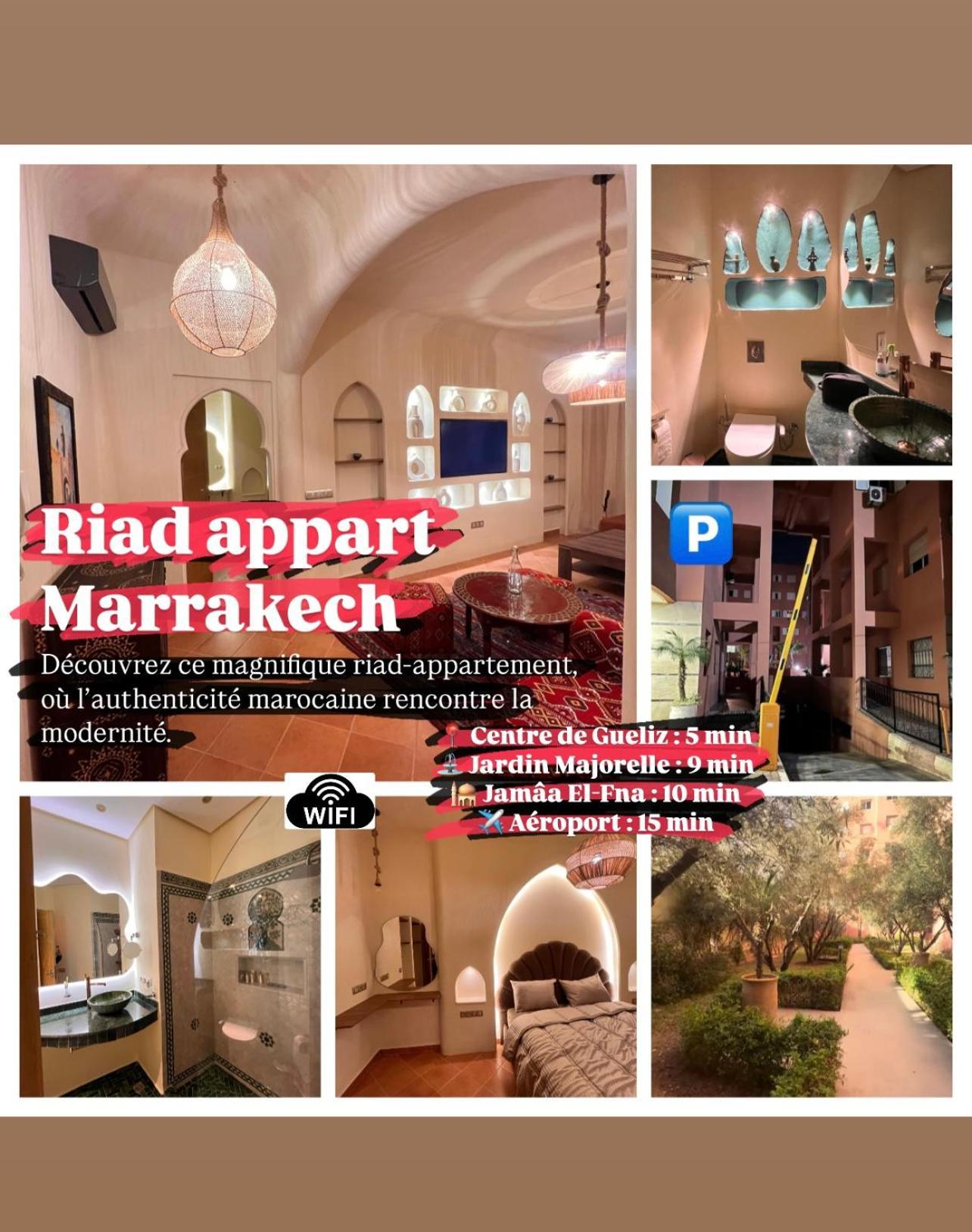 F3 Exceptionnel A Gueliz - A 5 Min De La Gare - Piscine, Wi-fi Et Parking Au Coeur De Marrakech Apartment *