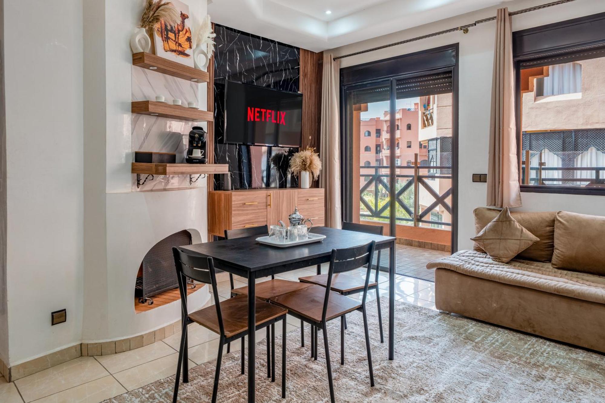 Apartment Chic Familiale A Marrakech, 5 Piscines, Vue Imprenable *