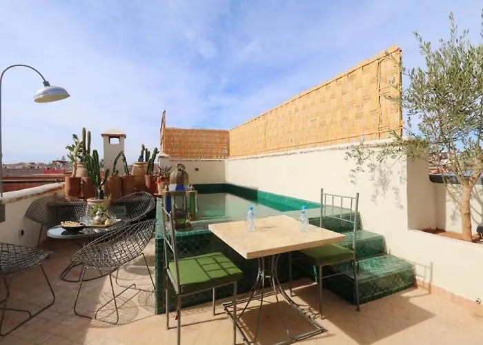Riad103 chauffée sur le jacuzzi in rooftop&pool SPA