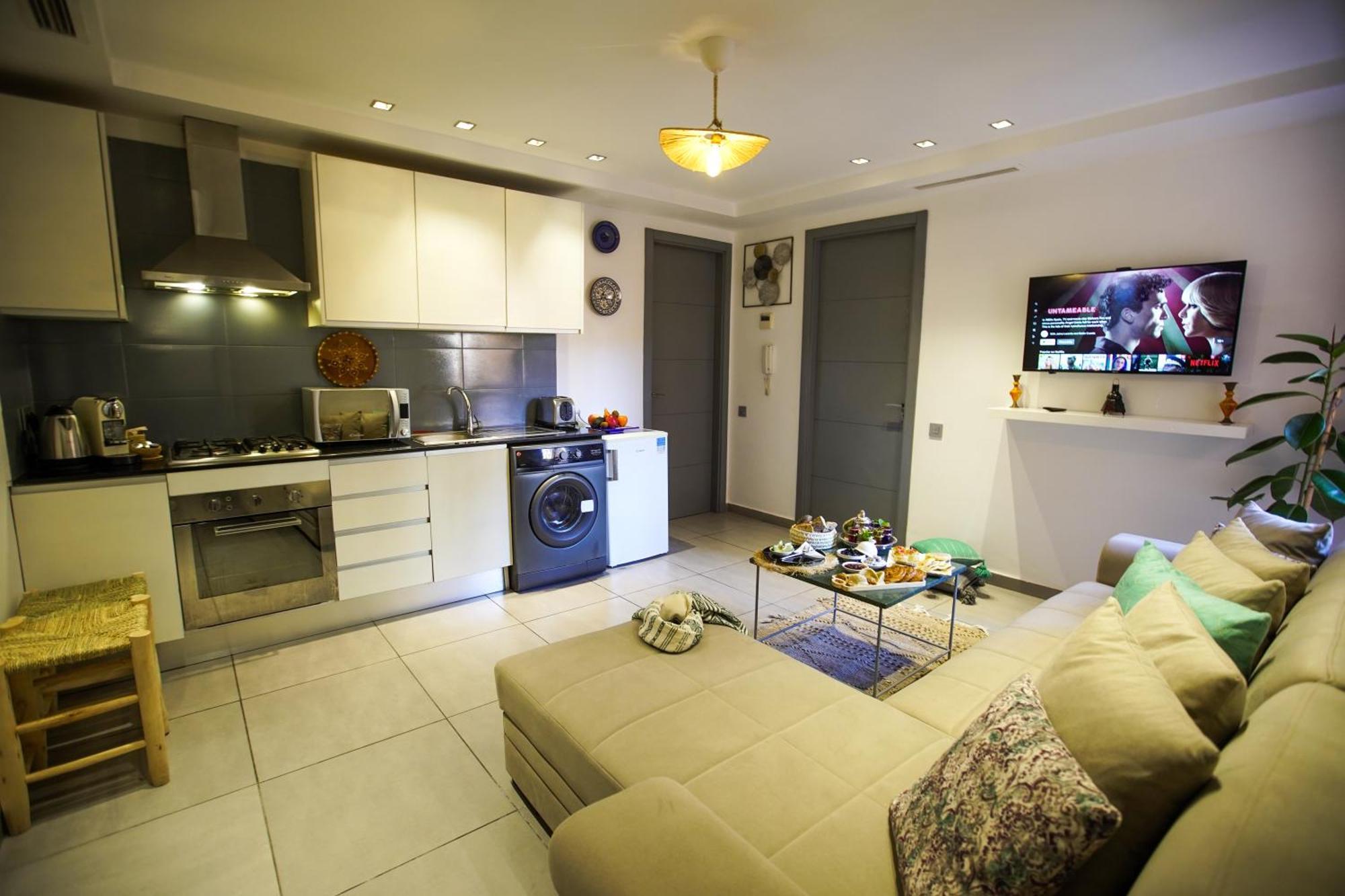 Apartamento Lovely 2-bedroom With Ac-netflix-nespreso Marraquexe