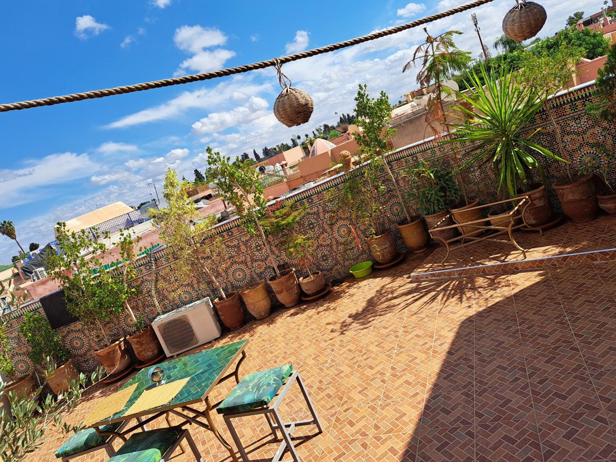 Riad Rooftop Terrace Green House Marrakesh
