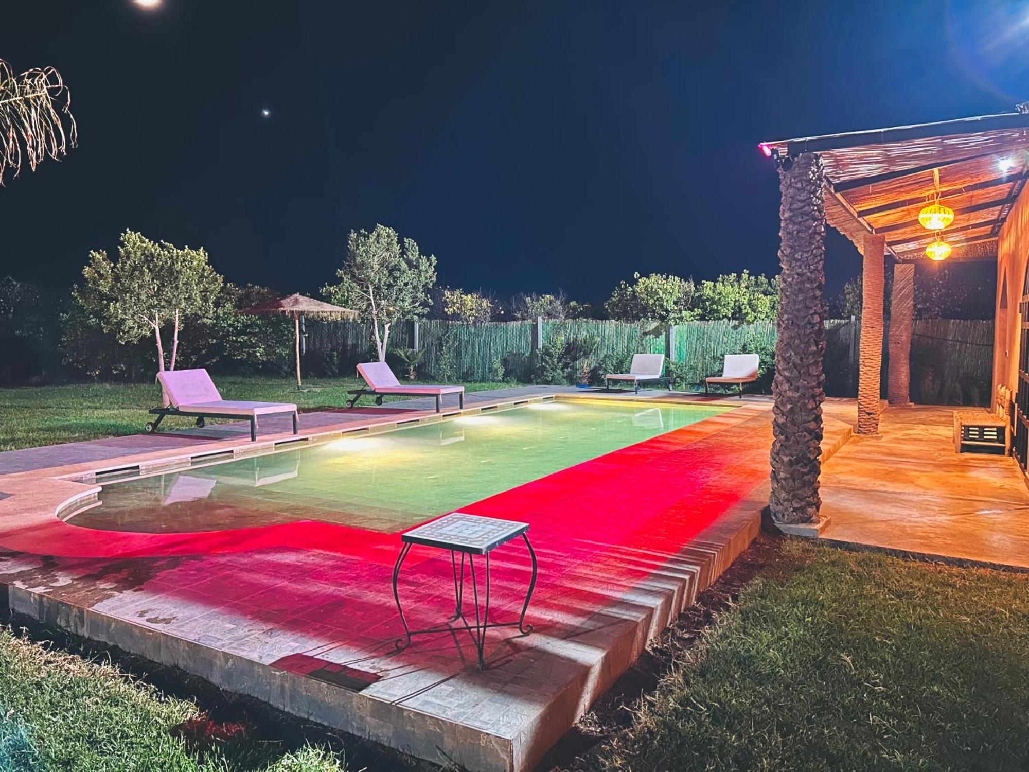 Piscine Privee Sans Vis A Vis , Vue Superbe , Proche Centre - Fibre Optique Wifi * Marraquexe