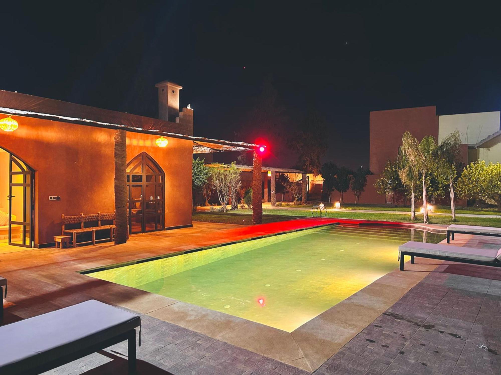Piscine Privee Sans Vis A Vis , Vue Superbe , Proche Centre - Fibre Optique Wifi Marraquexe