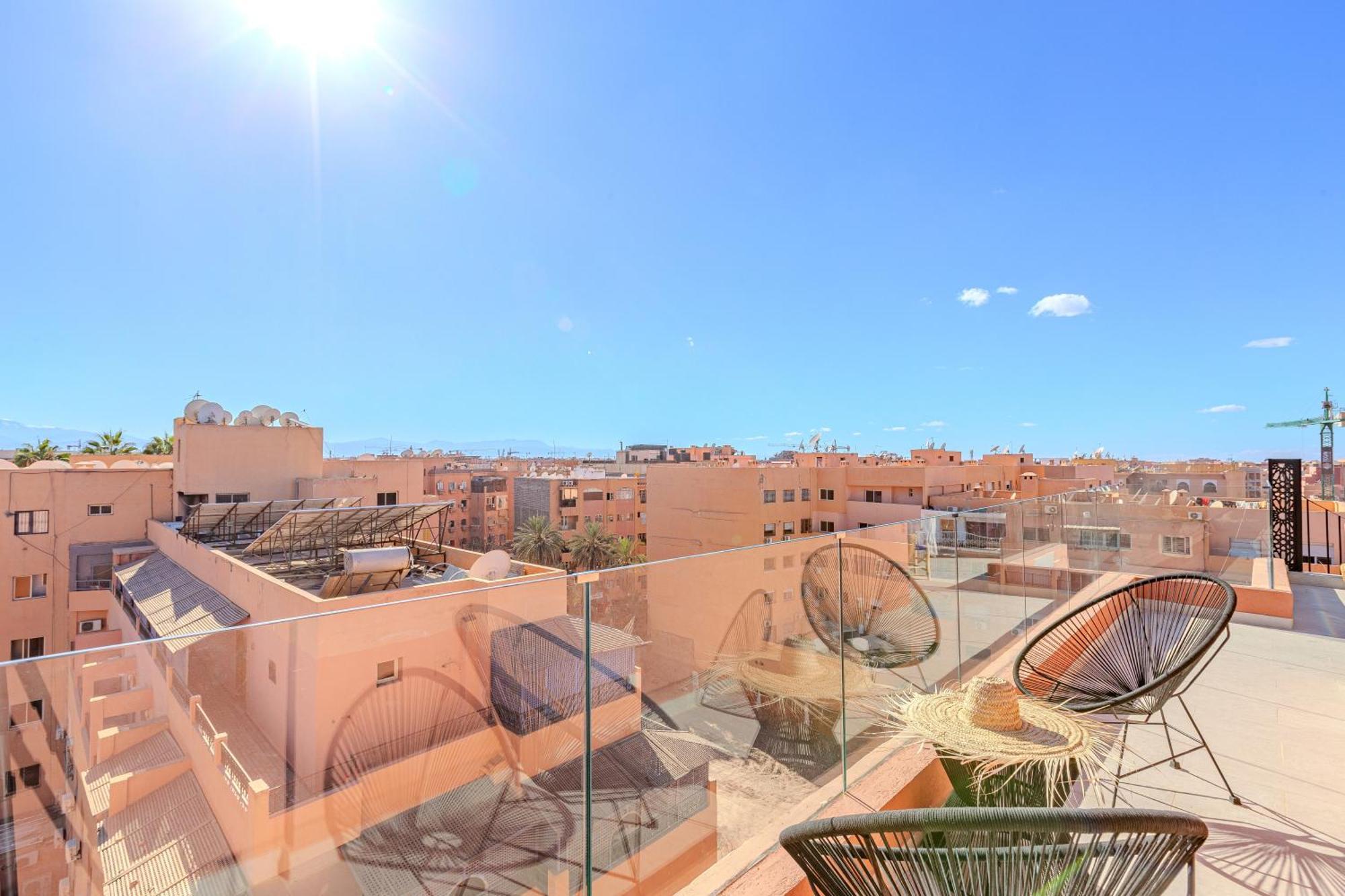 Exclusive Penthouse Gueliz Rooftop, Jacuzzi & Pool Marrakesh