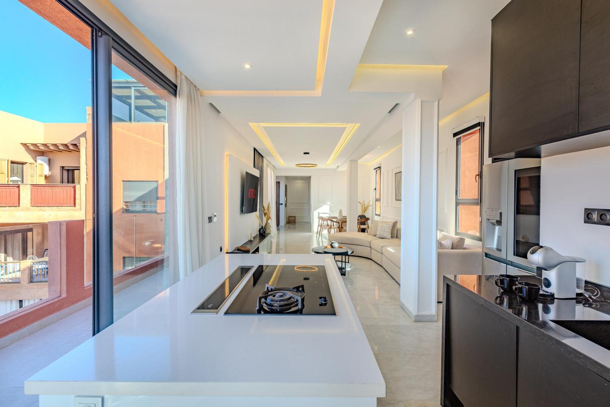 Apartment Exclusive Penthouse Gueliz Rooftop, Jacuzzi & Pool *