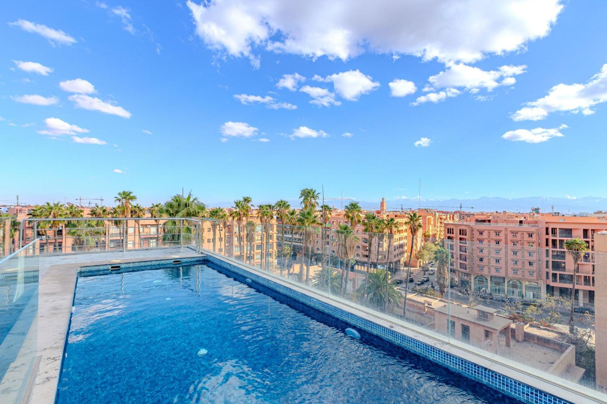 Exclusive Penthouse Gueliz Rooftop, Jacuzzi & Pool Apartment