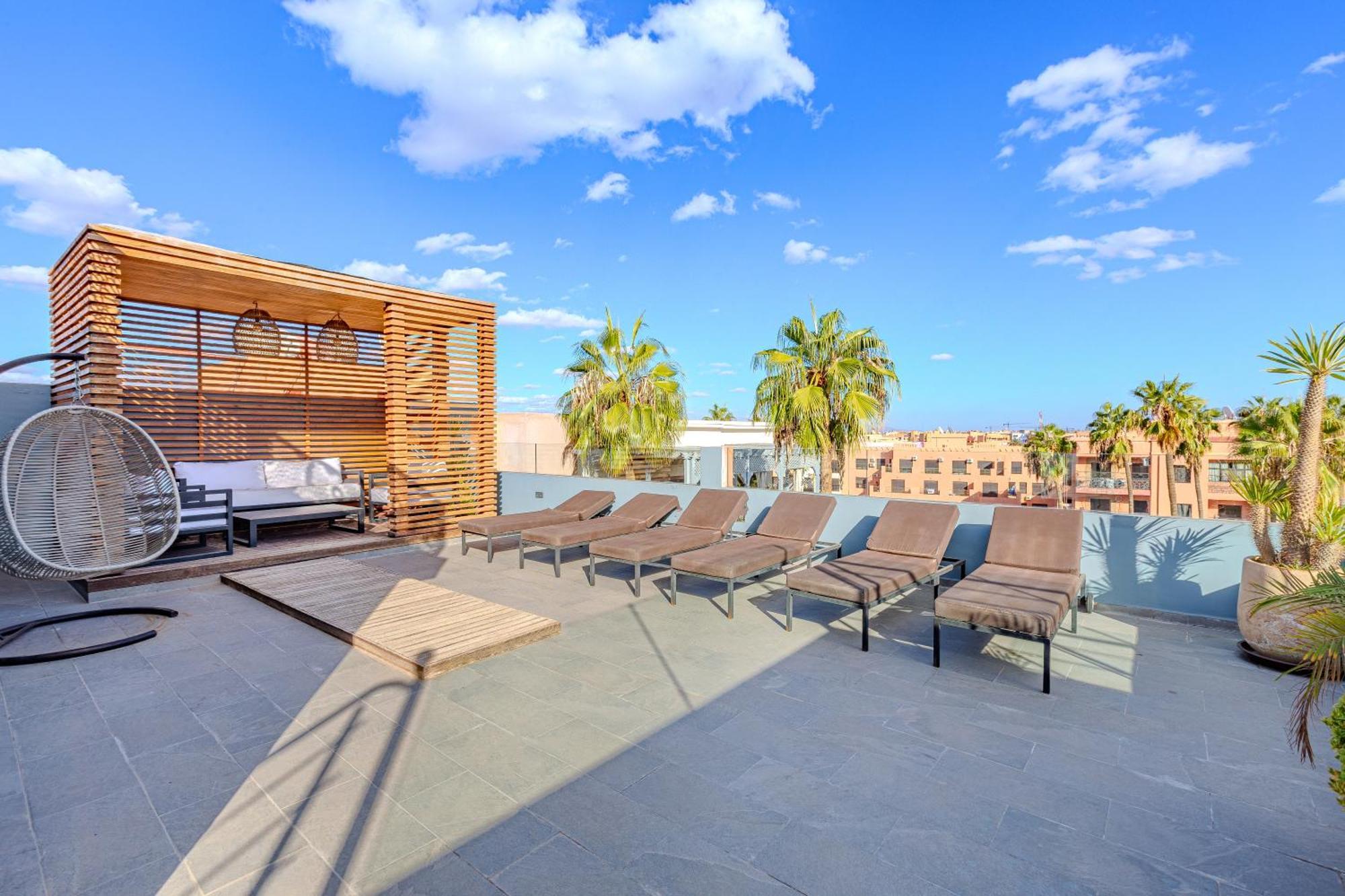 Exclusive Penthouse Gueliz Rooftop, Jacuzzi & Pool *