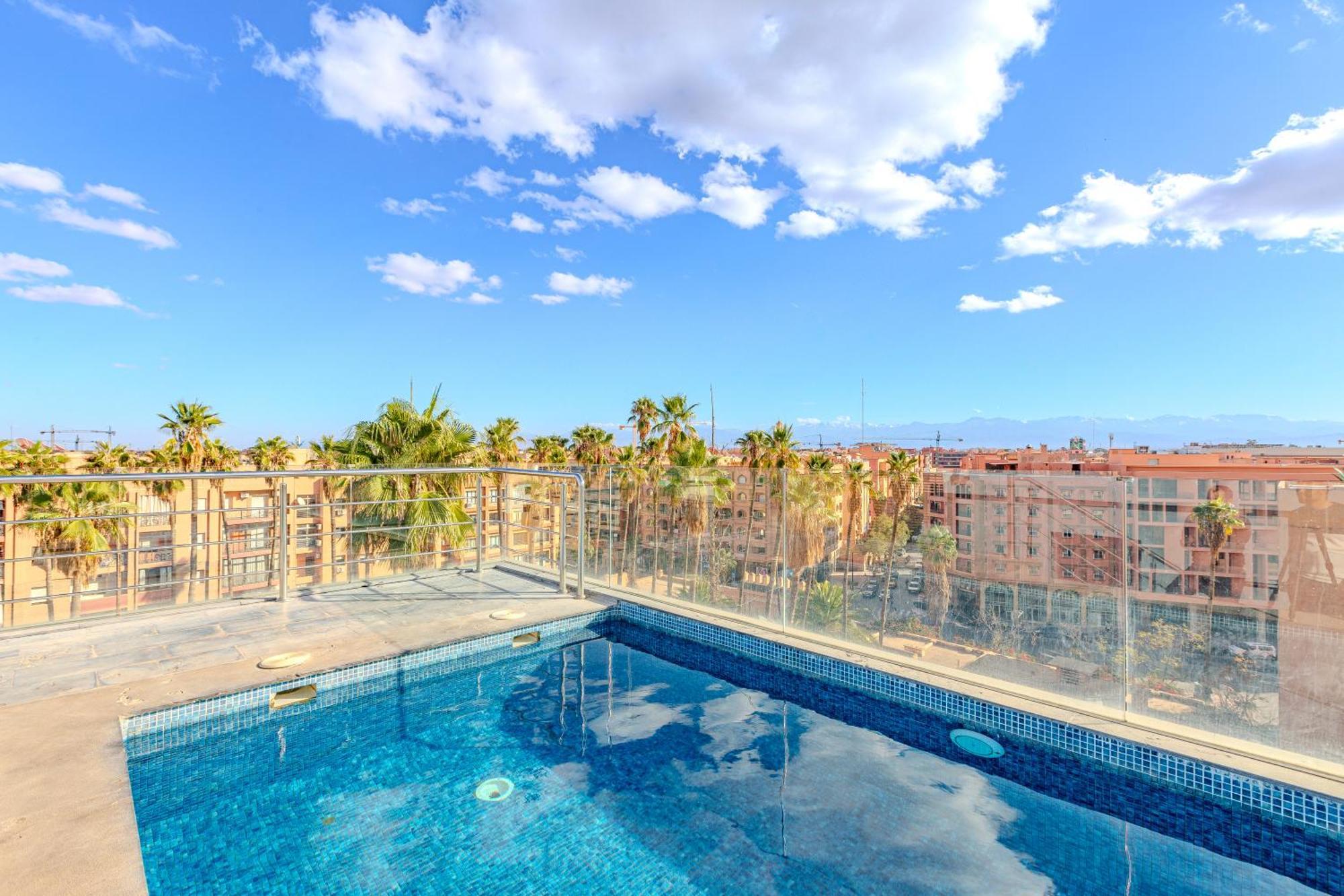 Apartment Exclusive Penthouse Gueliz Rooftop, Jacuzzi & Pool *