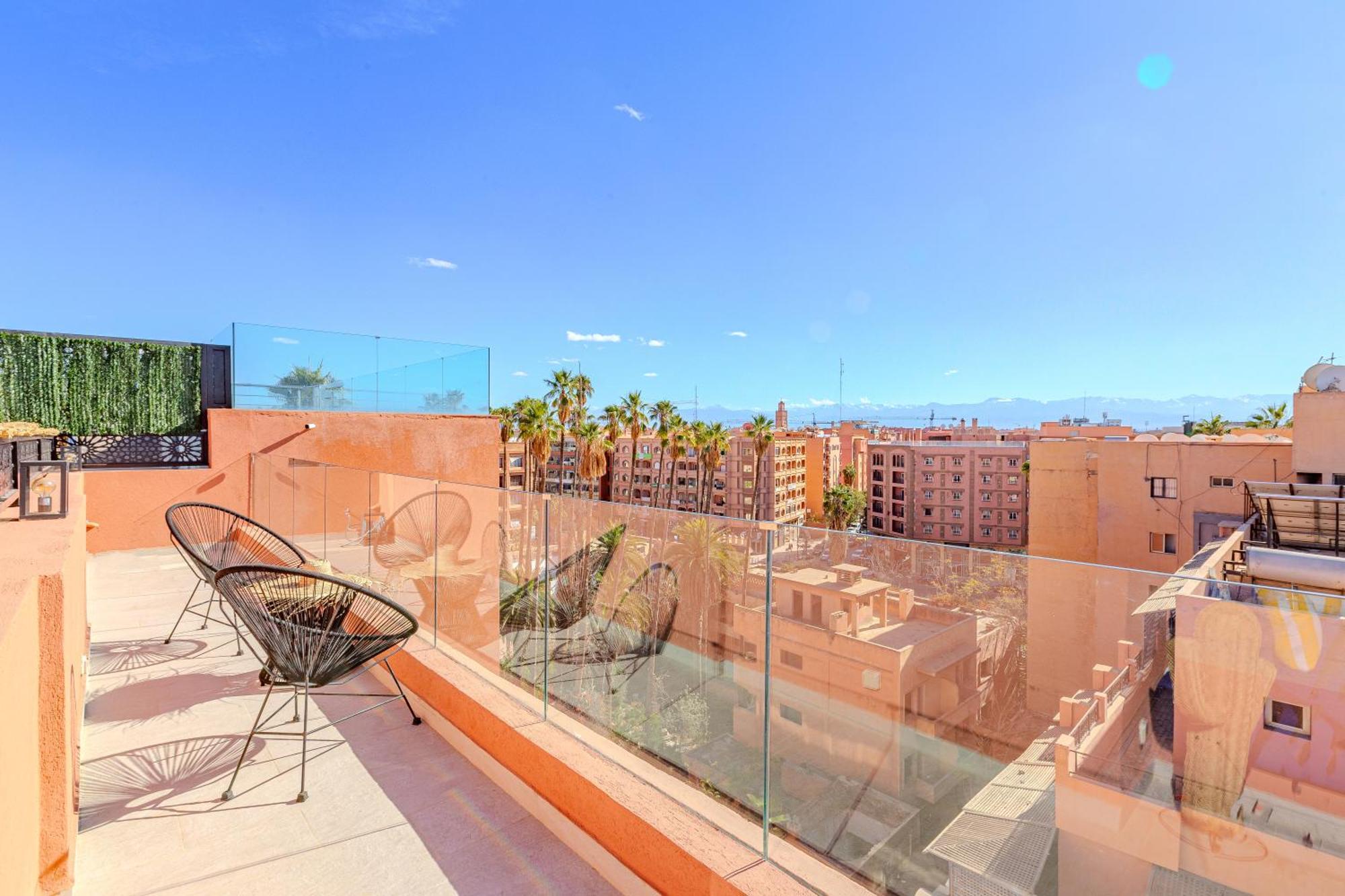 Exclusive Penthouse Gueliz Rooftop, Jacuzzi & Pool *