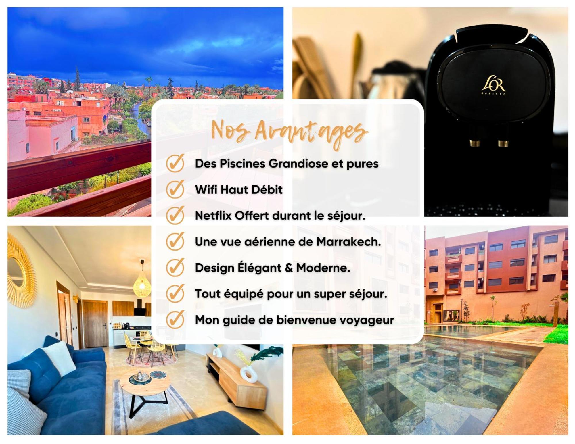 Le Cosy De Gueliz Avec Piscine Et Belle Vue Apartment