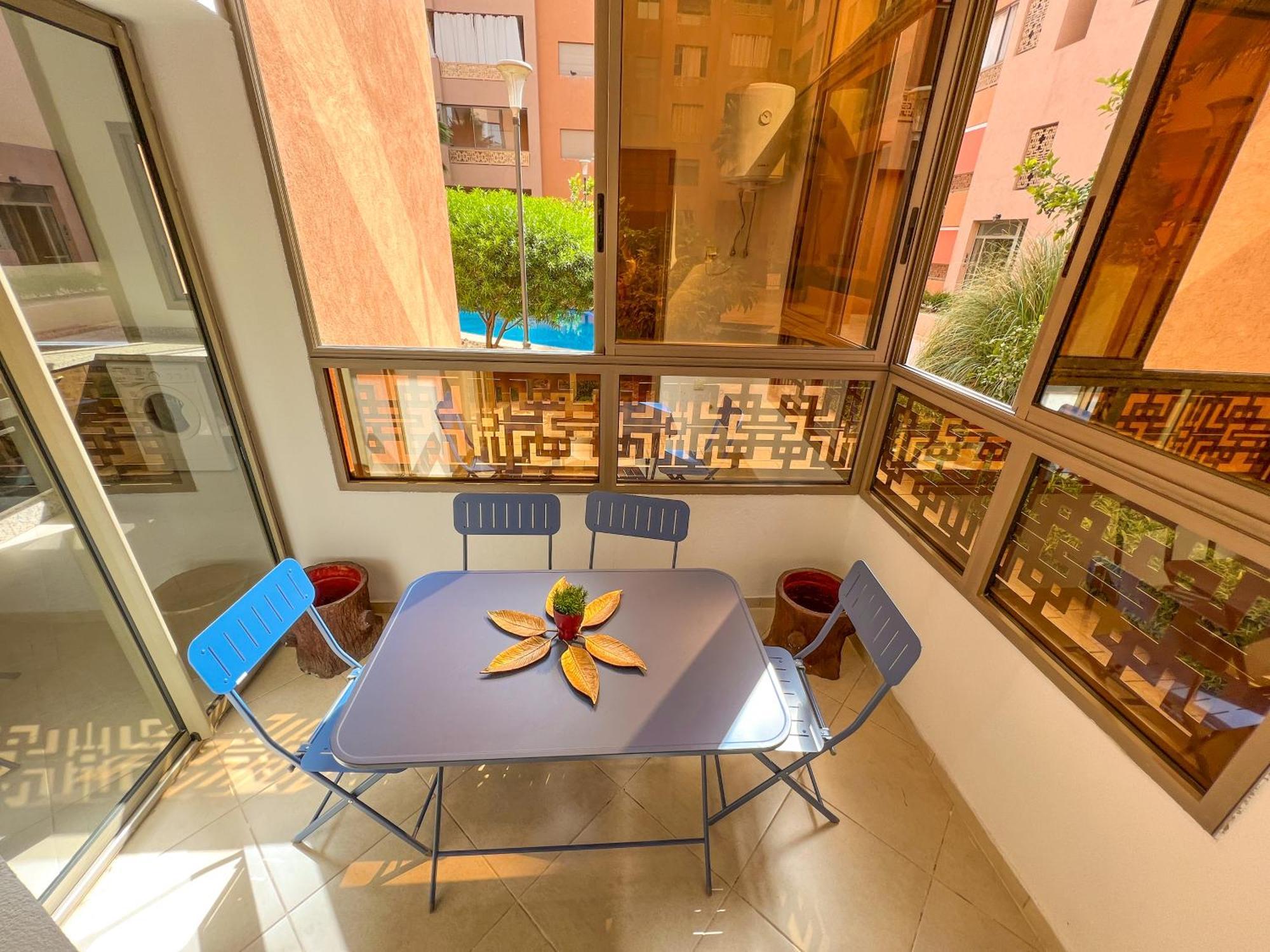 Apartment Modern Flat With Double Patio Right Next To Marrakech Center
