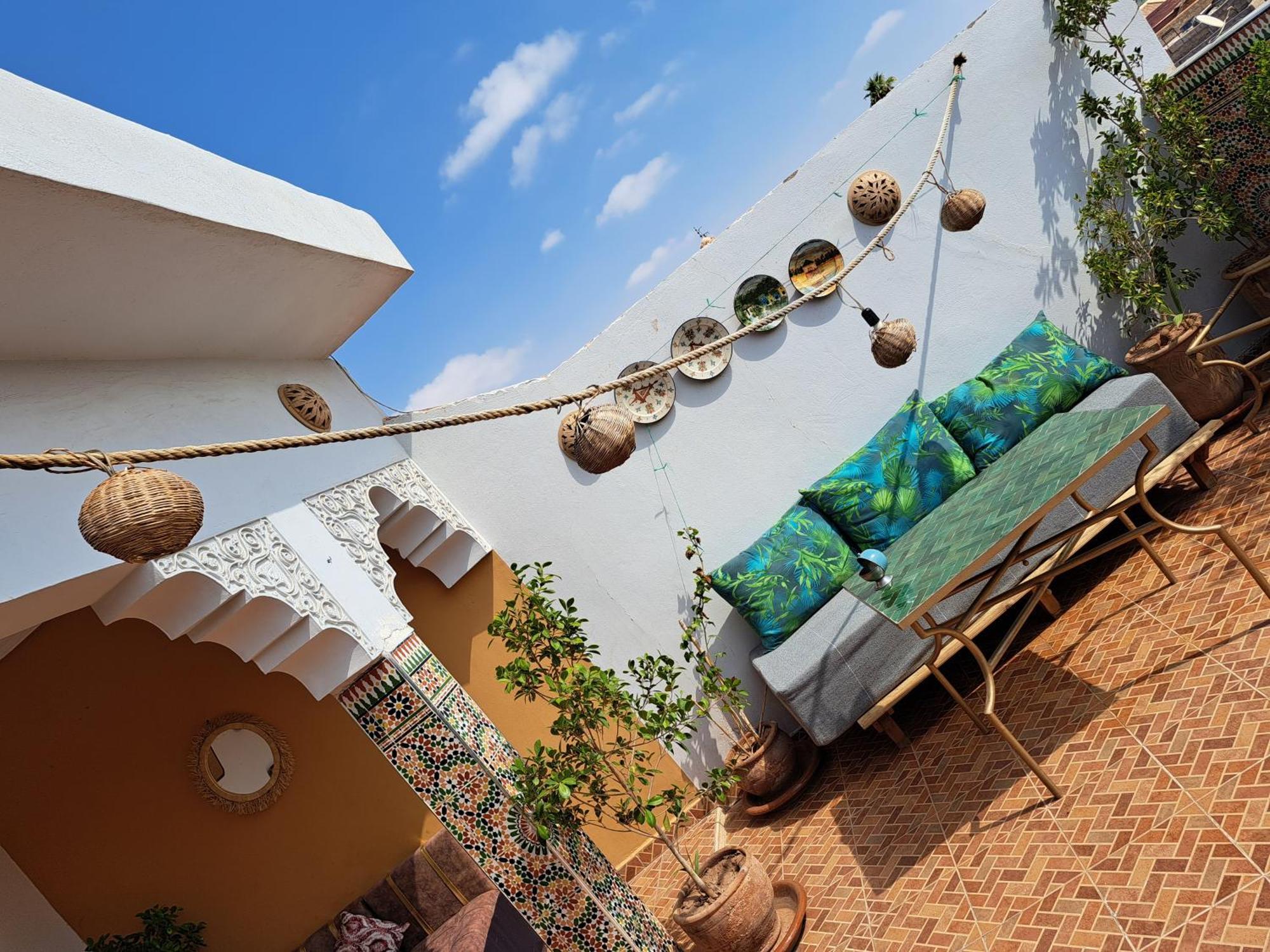 Riad Rooftop Terrace Green House Marraquexe