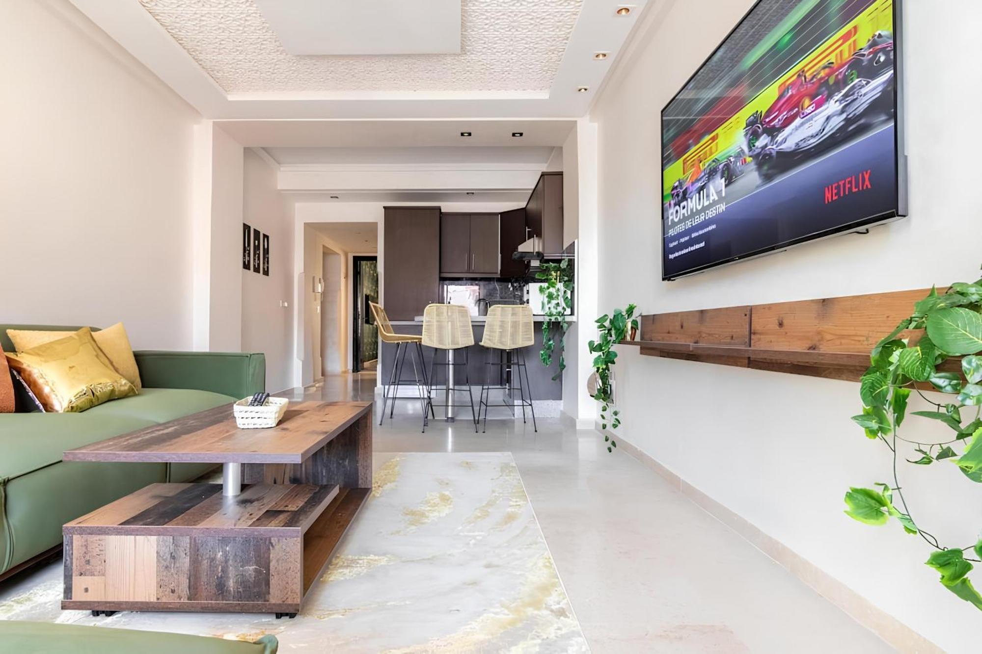 C-appartement De Luxe Plein Centre De Gueliz Avec Piscine Parking Wifi Netflix * Marrakesh