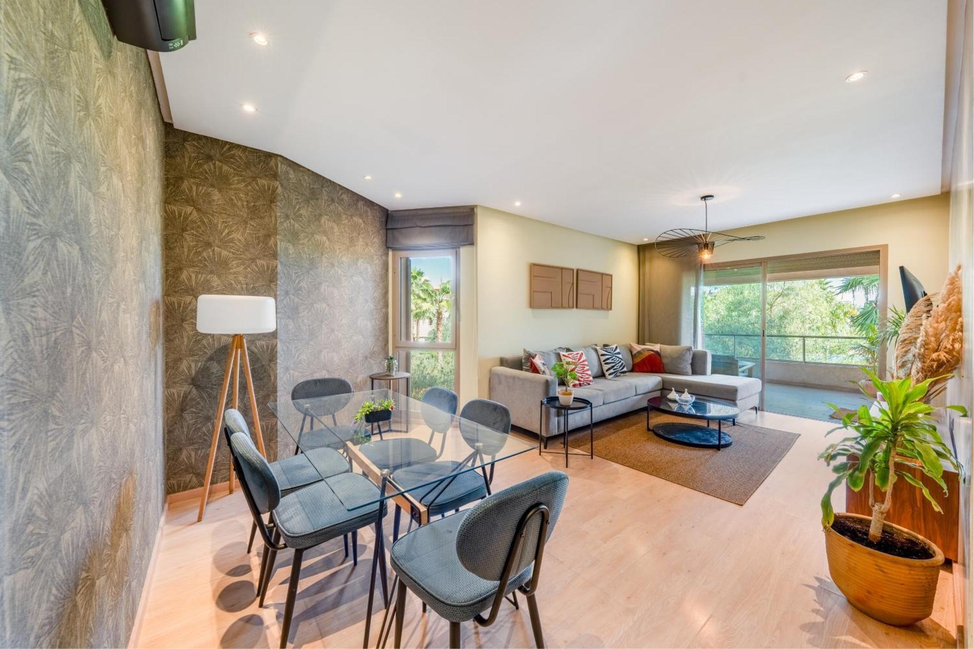 Stylish With 3bedrooms In Prestigia Apartment Marrakesh