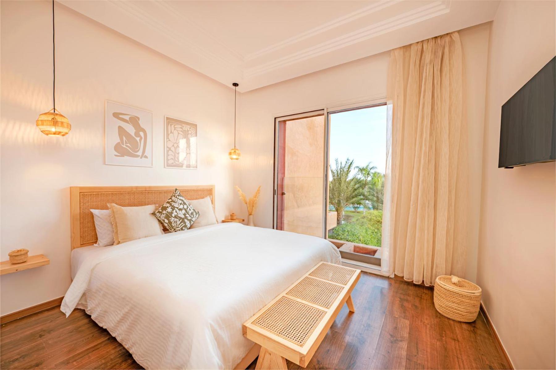 Luxury With Pool View In Marrakech Apartment *