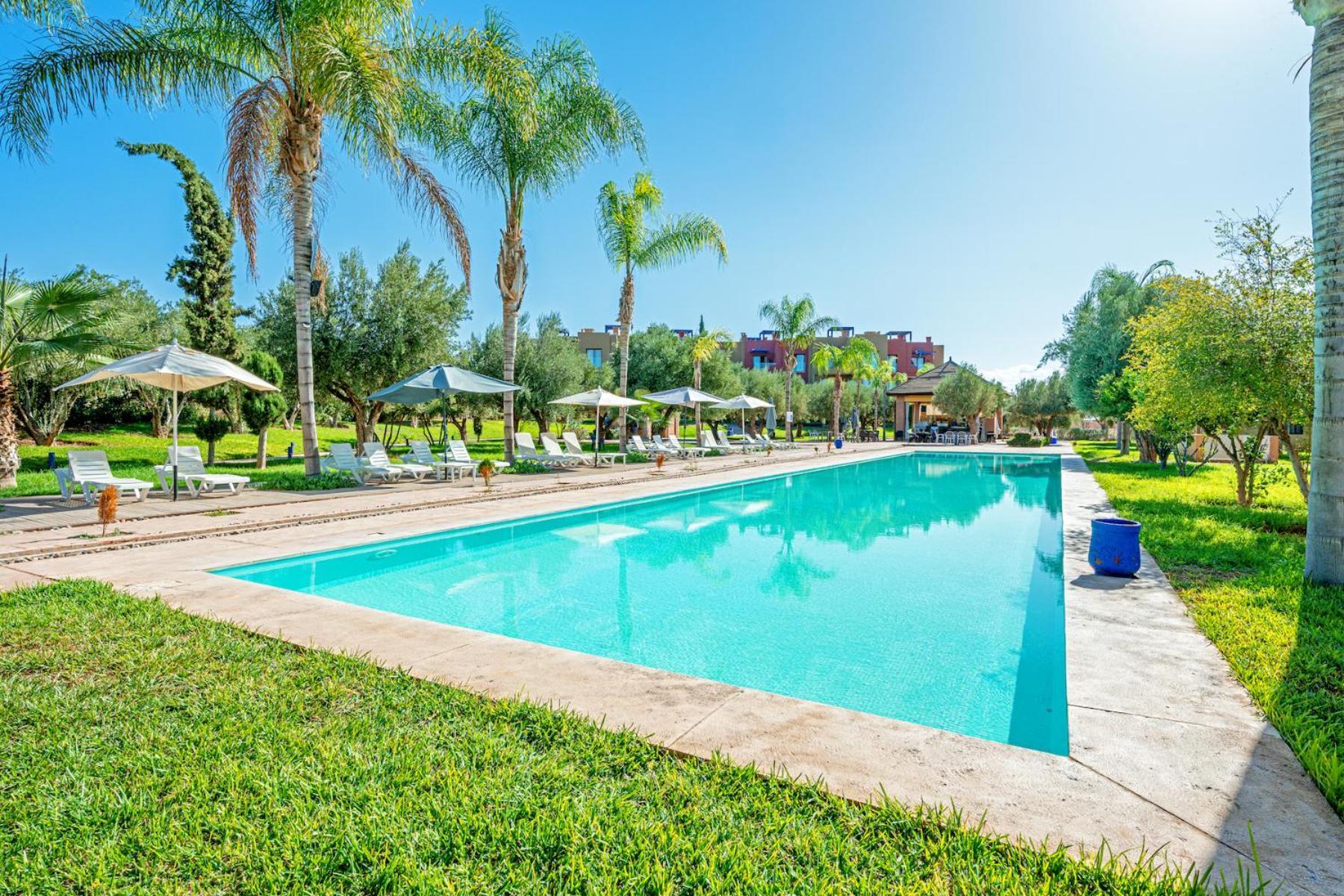 Apartment Luxury With Pool View In Marrakech Marrakesh