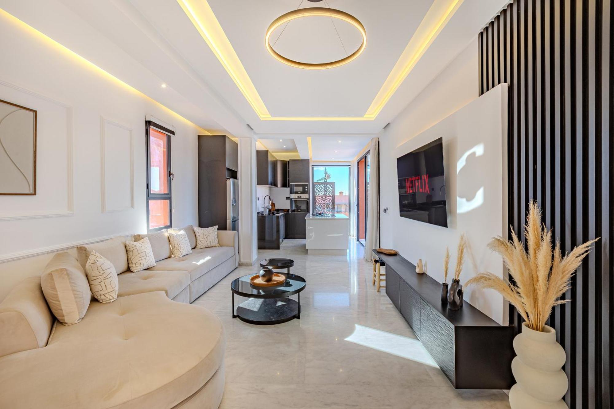 Apartment Exclusive Penthouse Gueliz Rooftop, Jacuzzi & Pool