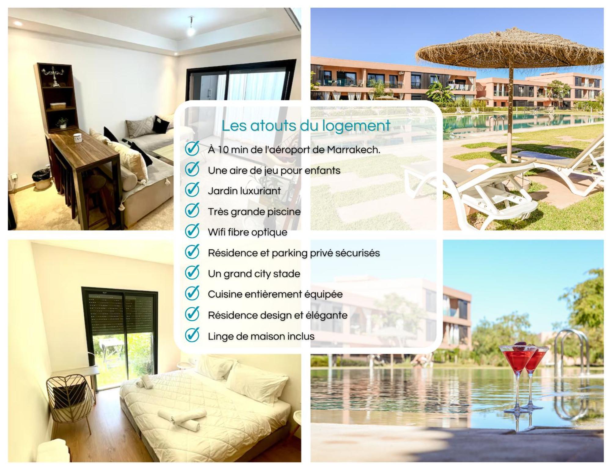 Ana Cosy - Clim, Wifi, Jardin A 10min De L'aeroport Apartment *