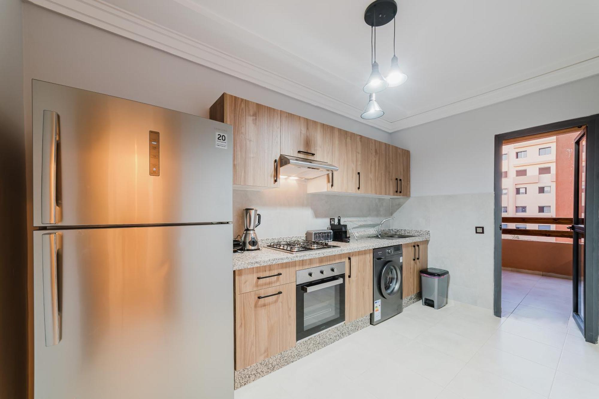 Apartment New! Modern Appart, Parking , Piscine & Fiber Wifi Gueliz Centre *